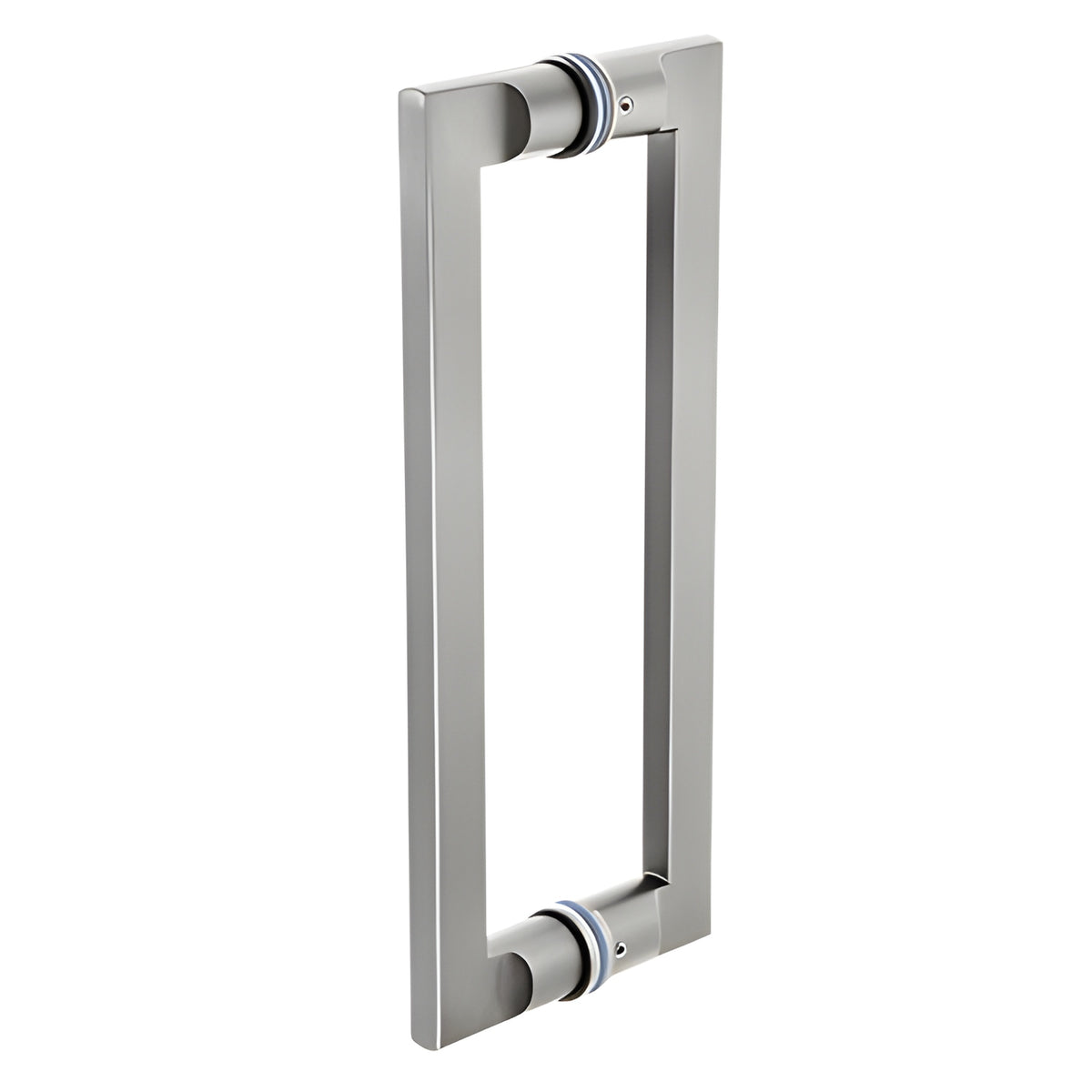 CRL Brushed Stainless 12" Glass Mounted Tapered Back-to-Back Pull Handle