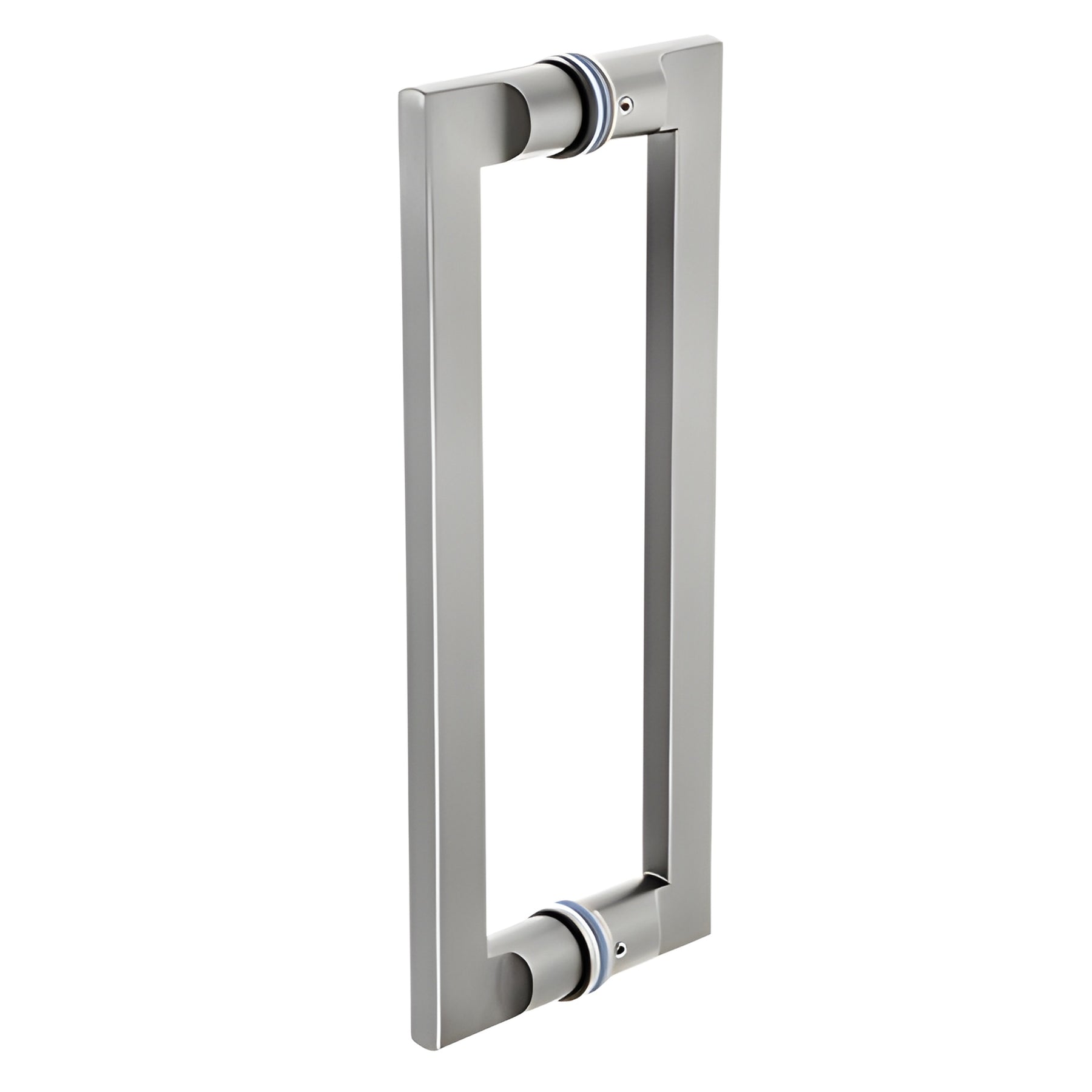 CRL Brushed Stainless 12" Glass Mounted Tapered Back-to-Back Pull Handle