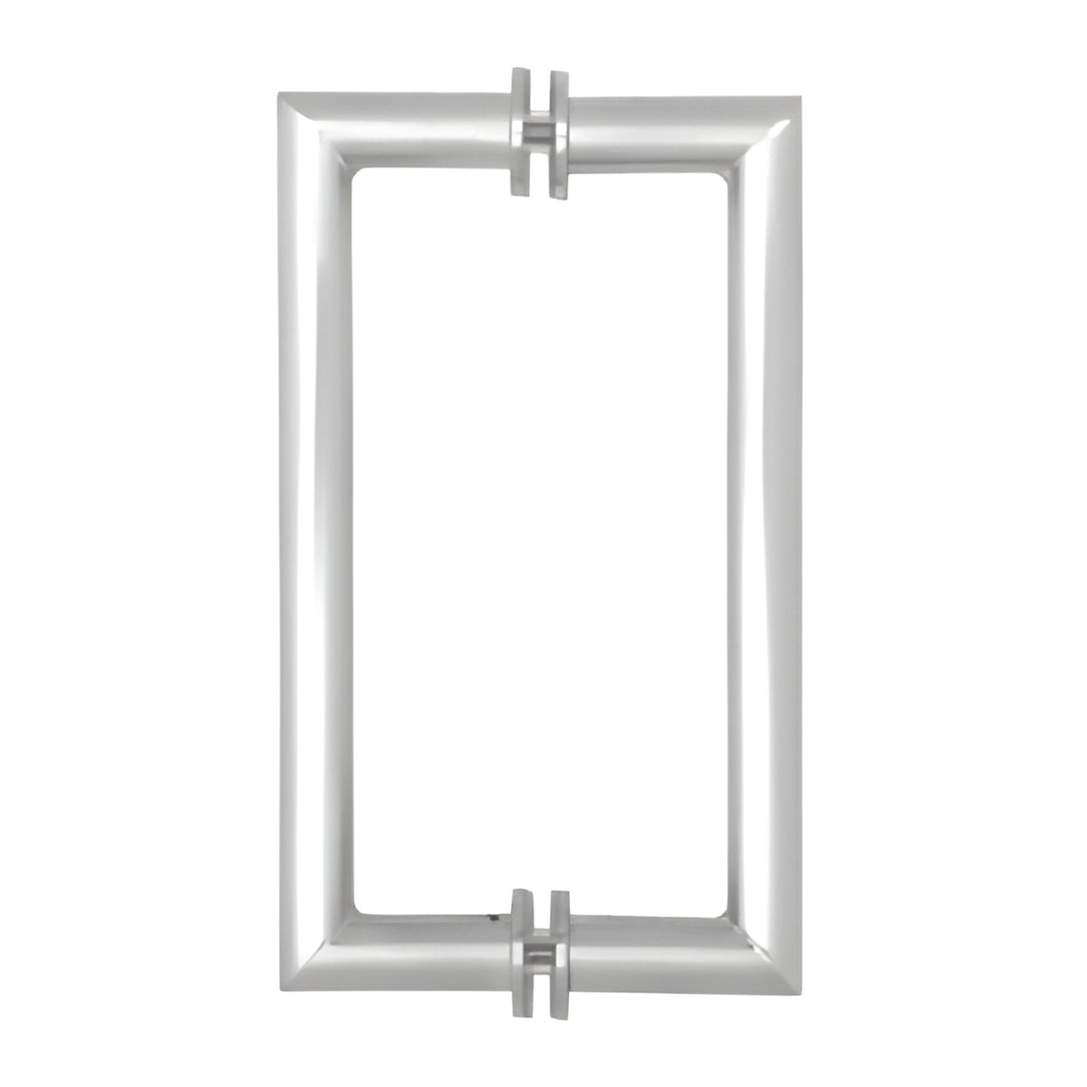 CRL Brushed Stainless 12" Mitered Corner Glass Mounted Pull Handle