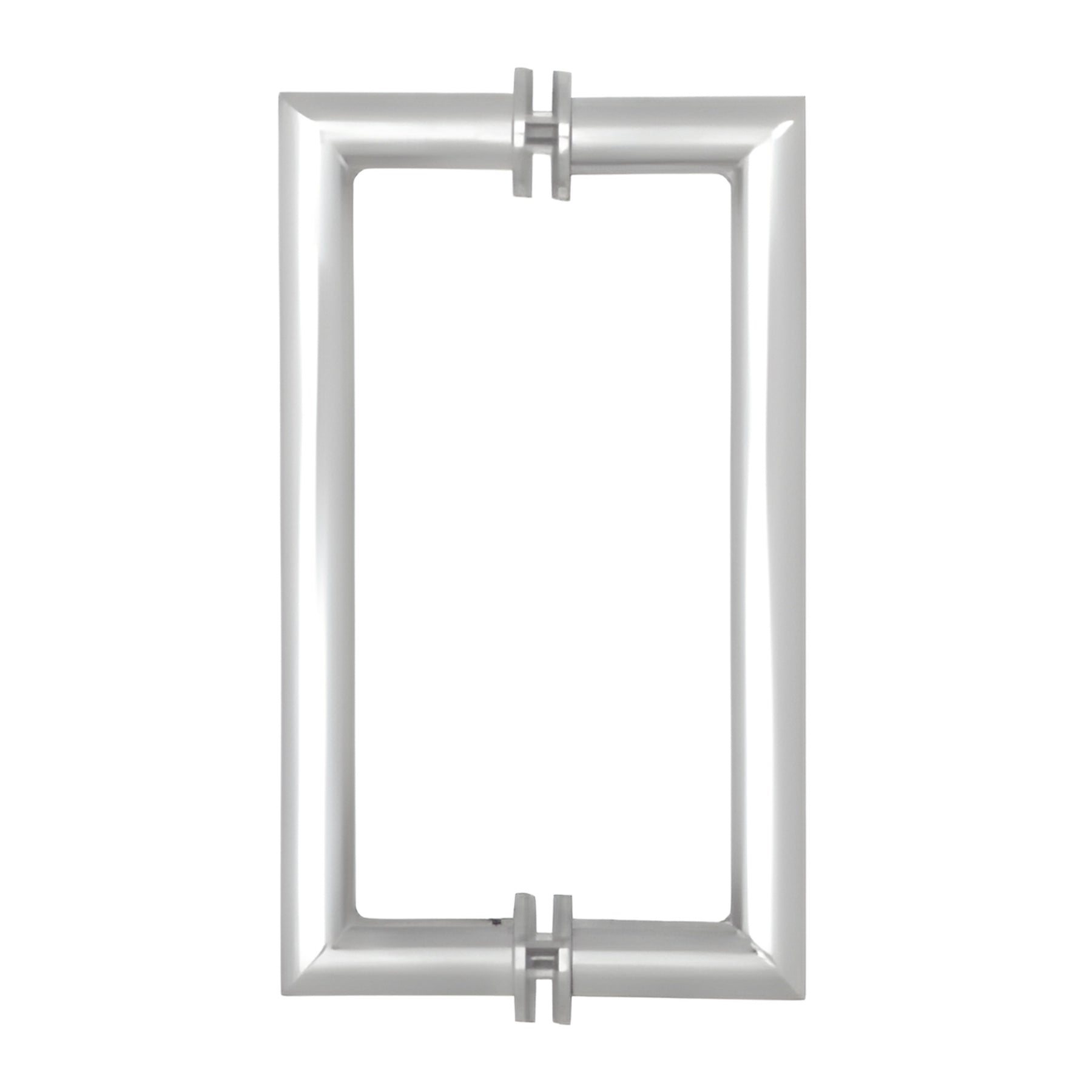 CRL Brushed Stainless 12" Mitered Corner Glass Mounted Pull Handle