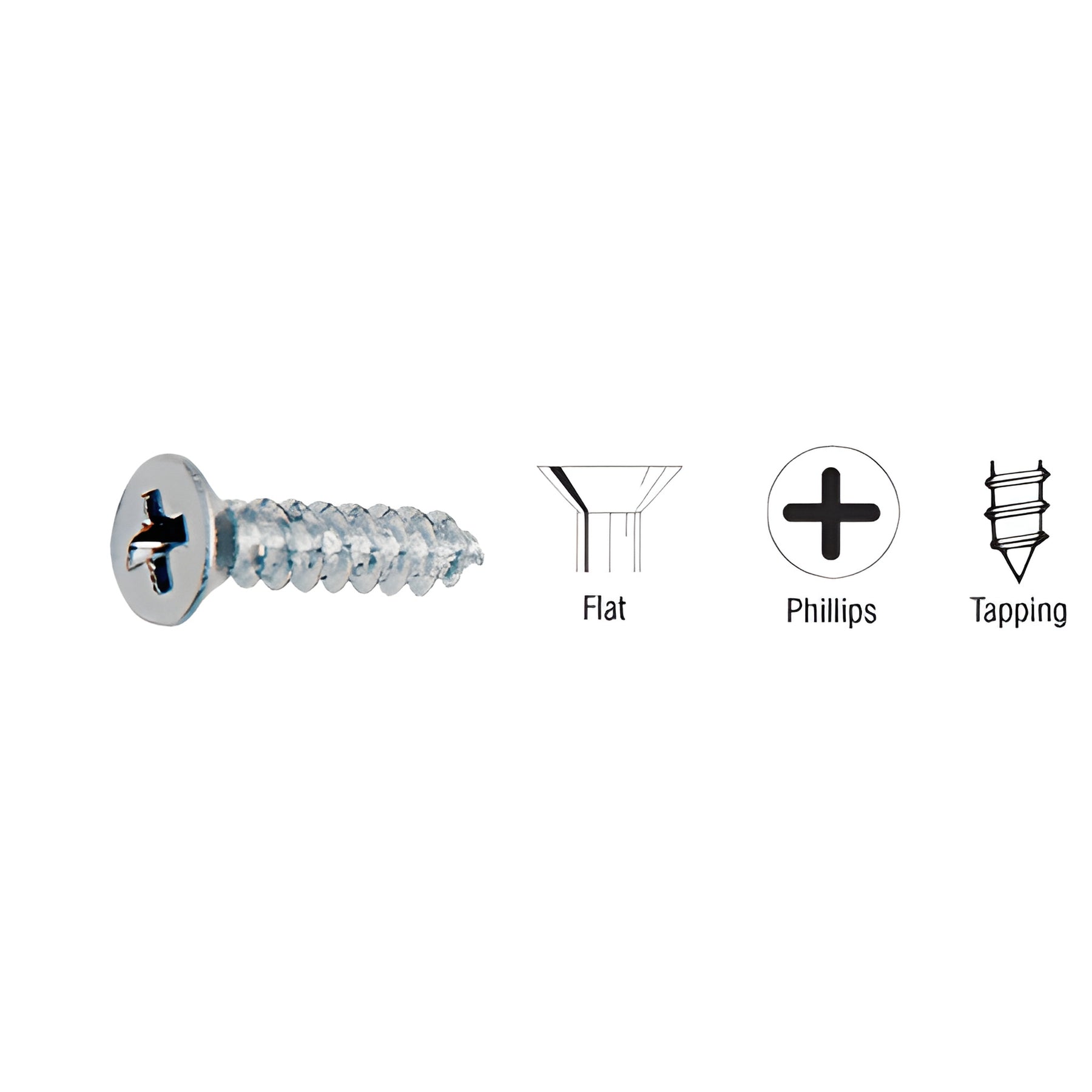 CRL Brushed Stainless 12 x 2" Flat Head Phillips Screws