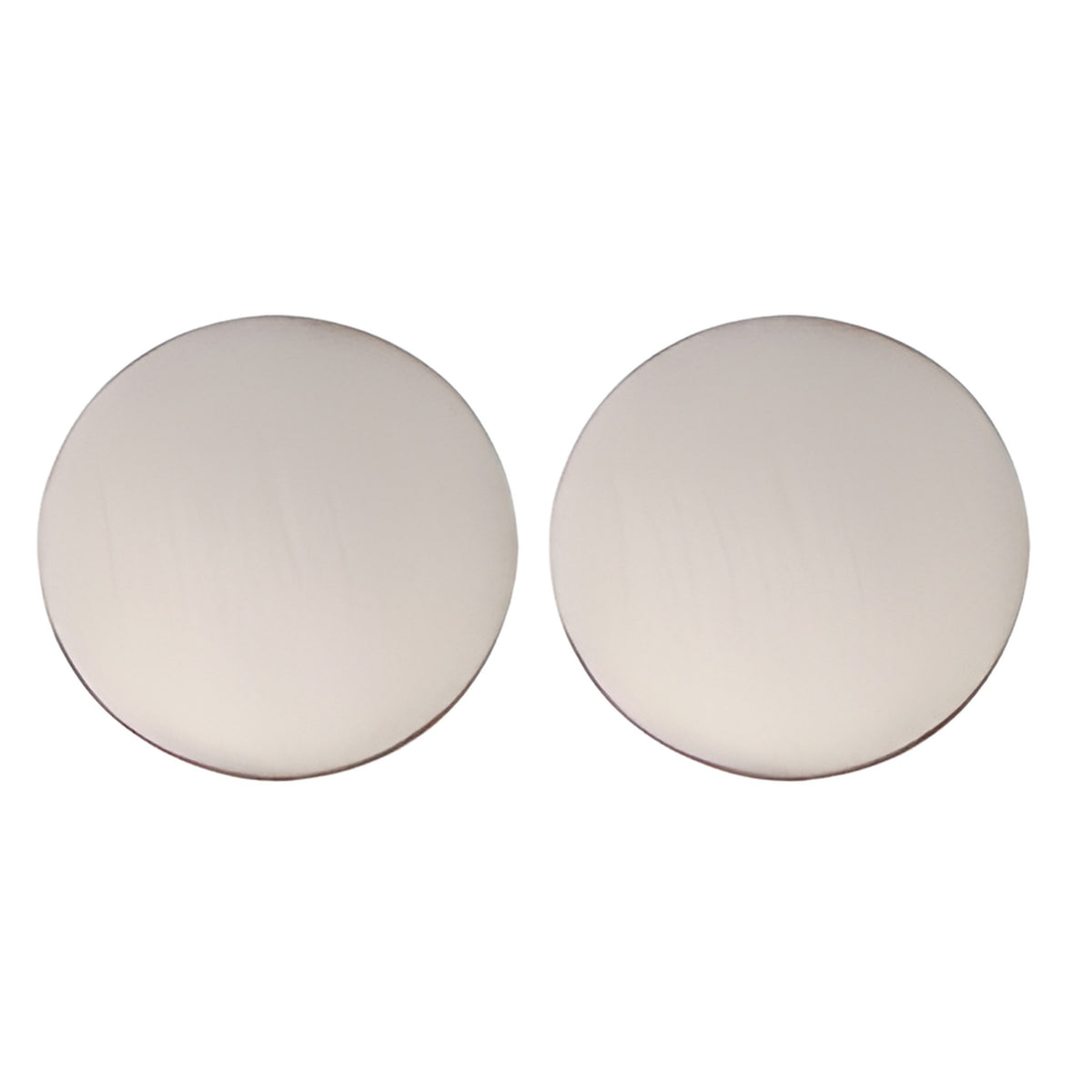CRL Brushed Stainless 2" Blank Round Glass Presence Indicator Set