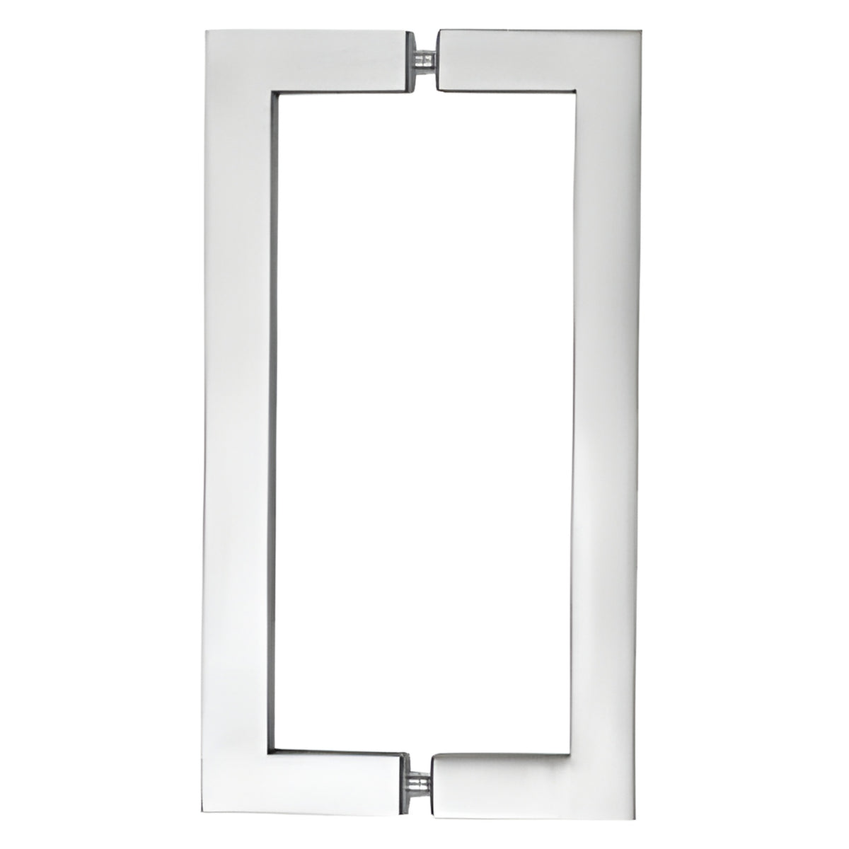 CRL Brushed Stainless 24" Glass Mounted Square Tube Style Back-to-Back Pull Handle