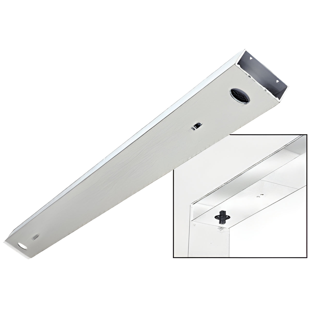 CRL Brushed Stainless Custom Length 4-1/2" No Pocket Double Sided Door Header