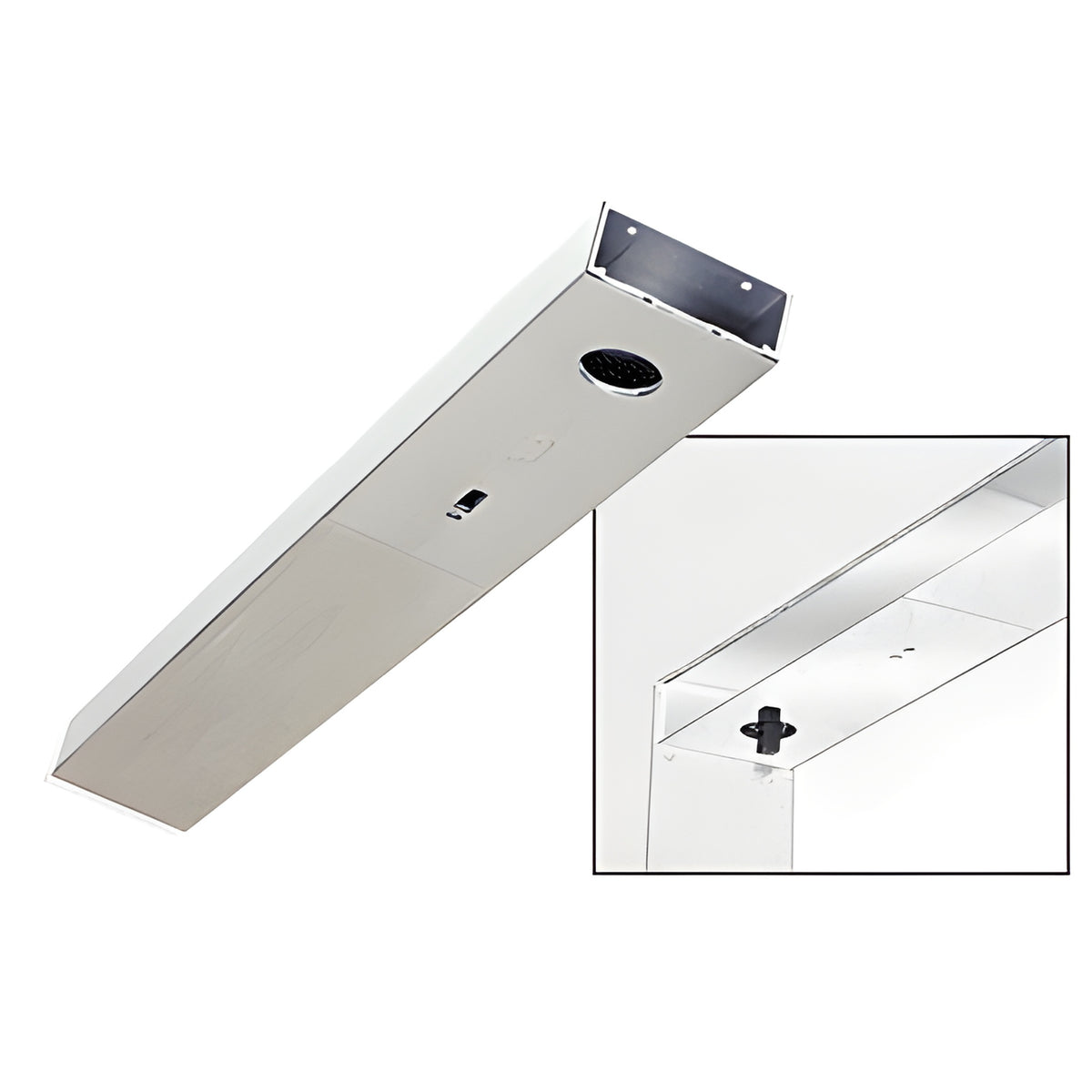 CRL Brushed Stainless Custom Length 4-1/2" Single Door Header