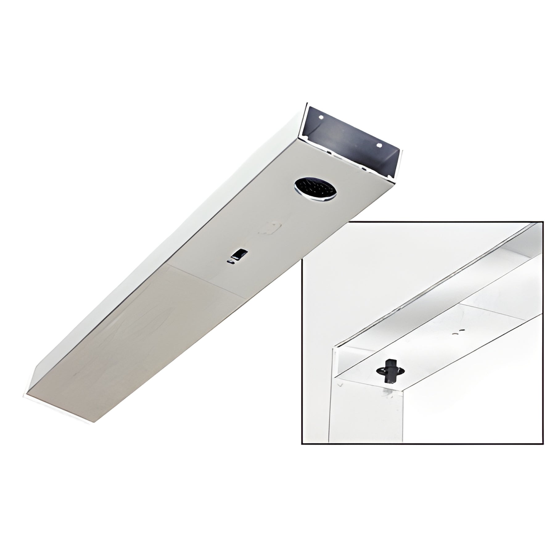 CRL Brushed Stainless Custom Length 4-1/2" Single Door Header