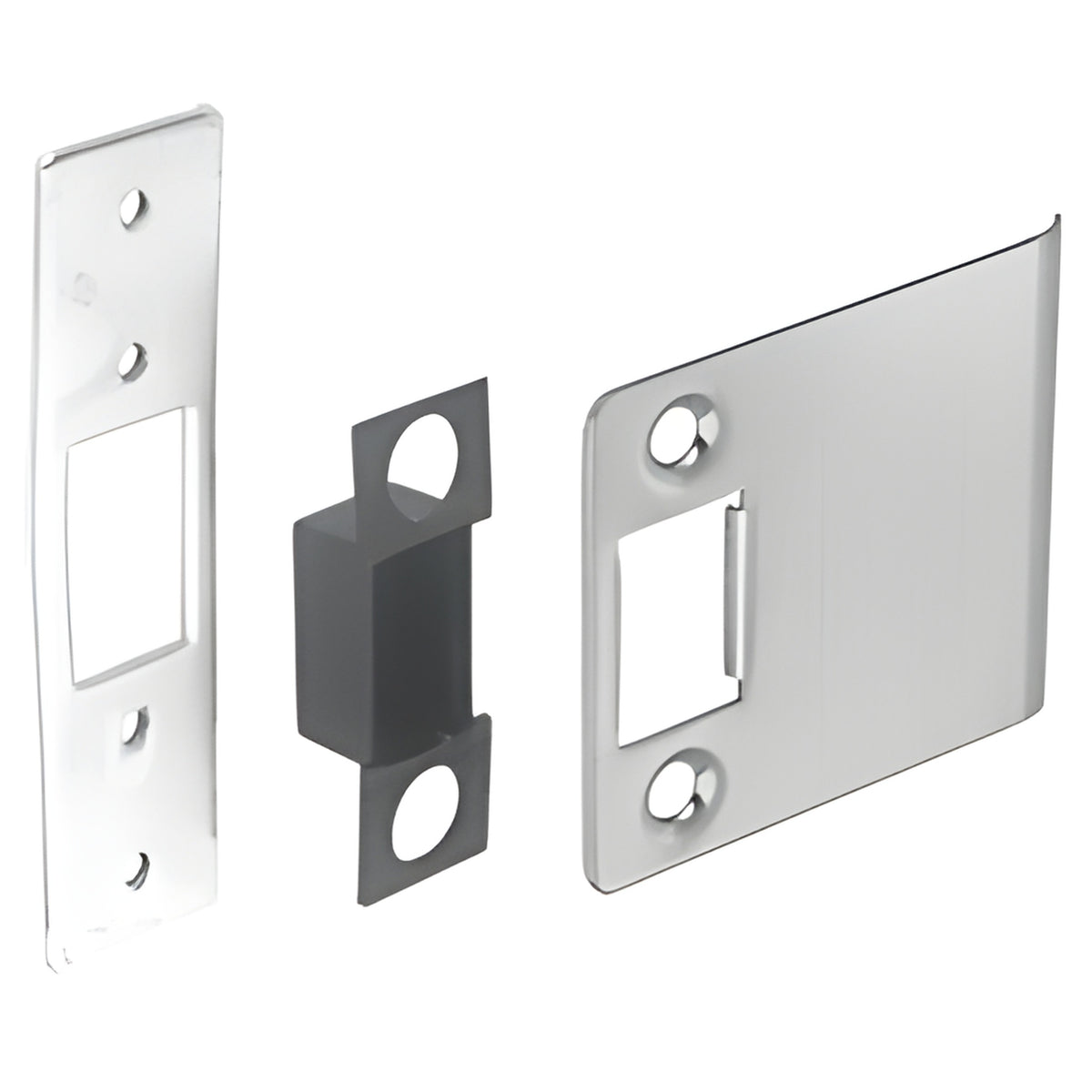 CRL Brushed Stainless Deadlatch Strike Set for 4-1/2" Wide Jamb