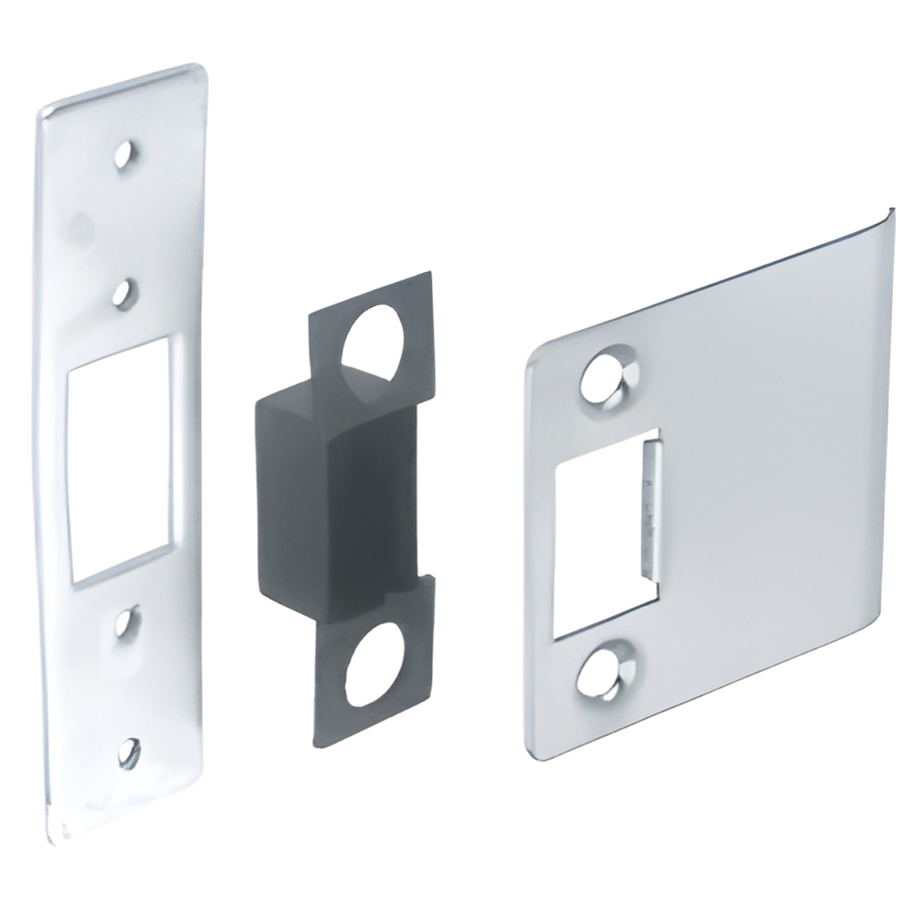 CRL Brushed Stainless Deadlatch Strike Set for 4" Wide Jamb
