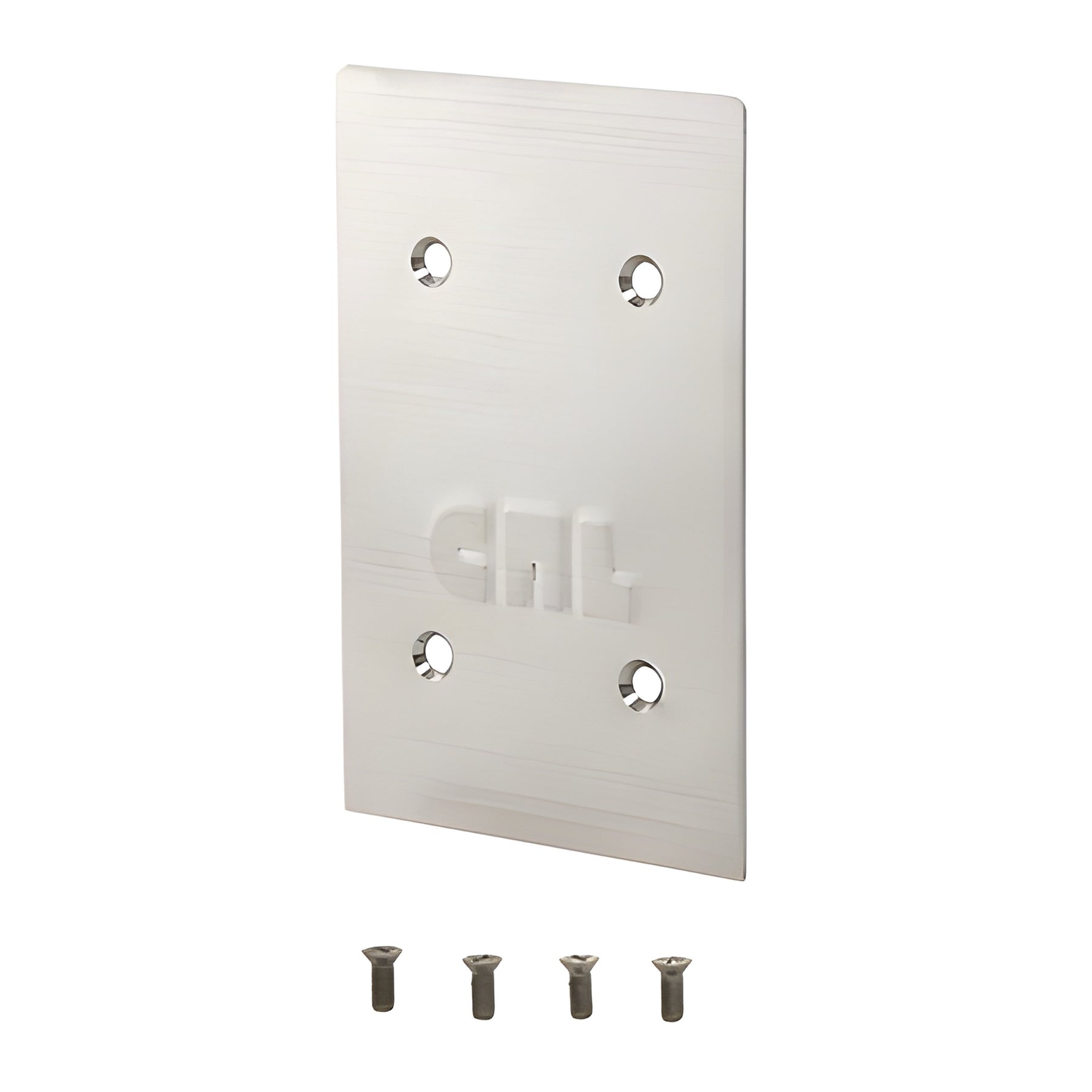 CRL Brushed Stainless End Cap for 8B Series Standard Square Base Shoe