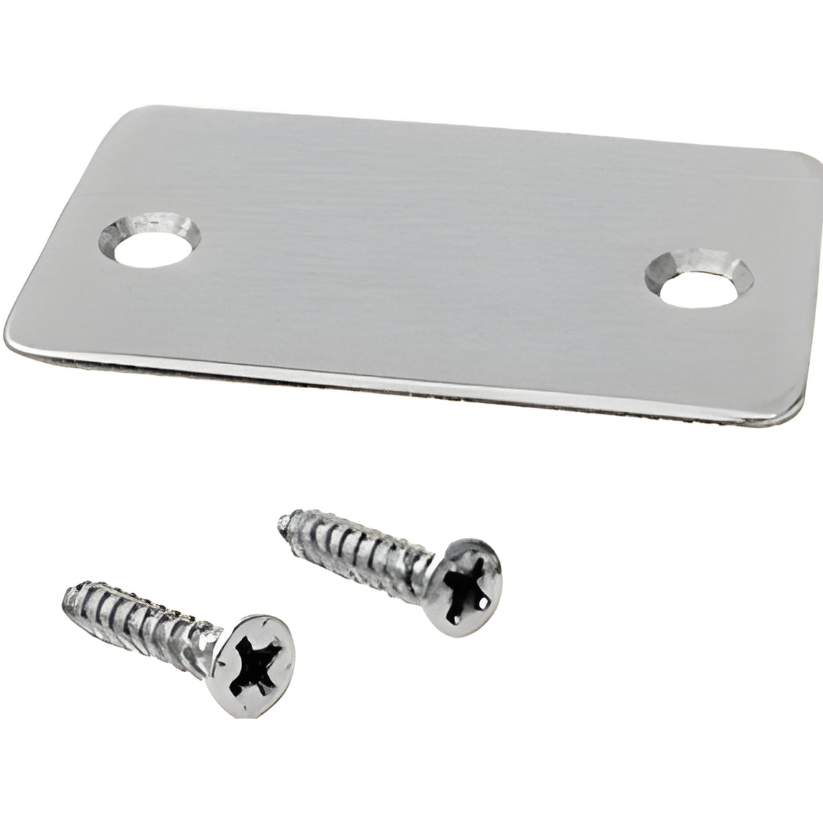 CRL Brushed Stainless End Cap with Screws for Shallow U-Channel