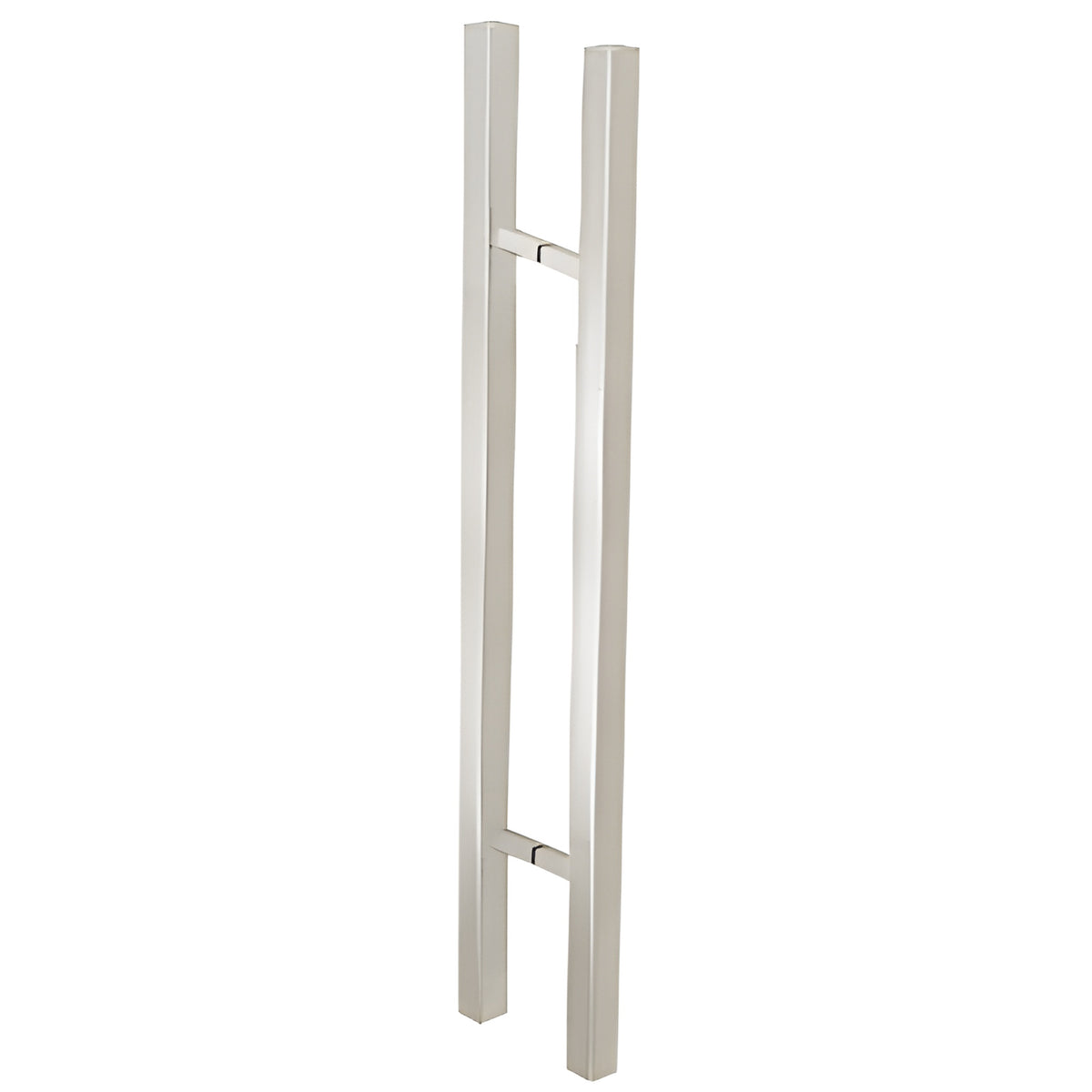 CRL Brushed Stainless Glass Mounted Square Ladder Style Pull Handle with Square Mounting Posts - 36"