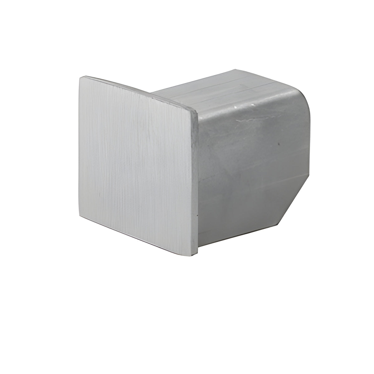 CRL Brushed Stainless LC10 Series End Cap for 21.52 mm Crisp Corner U-Channel Cap Railing