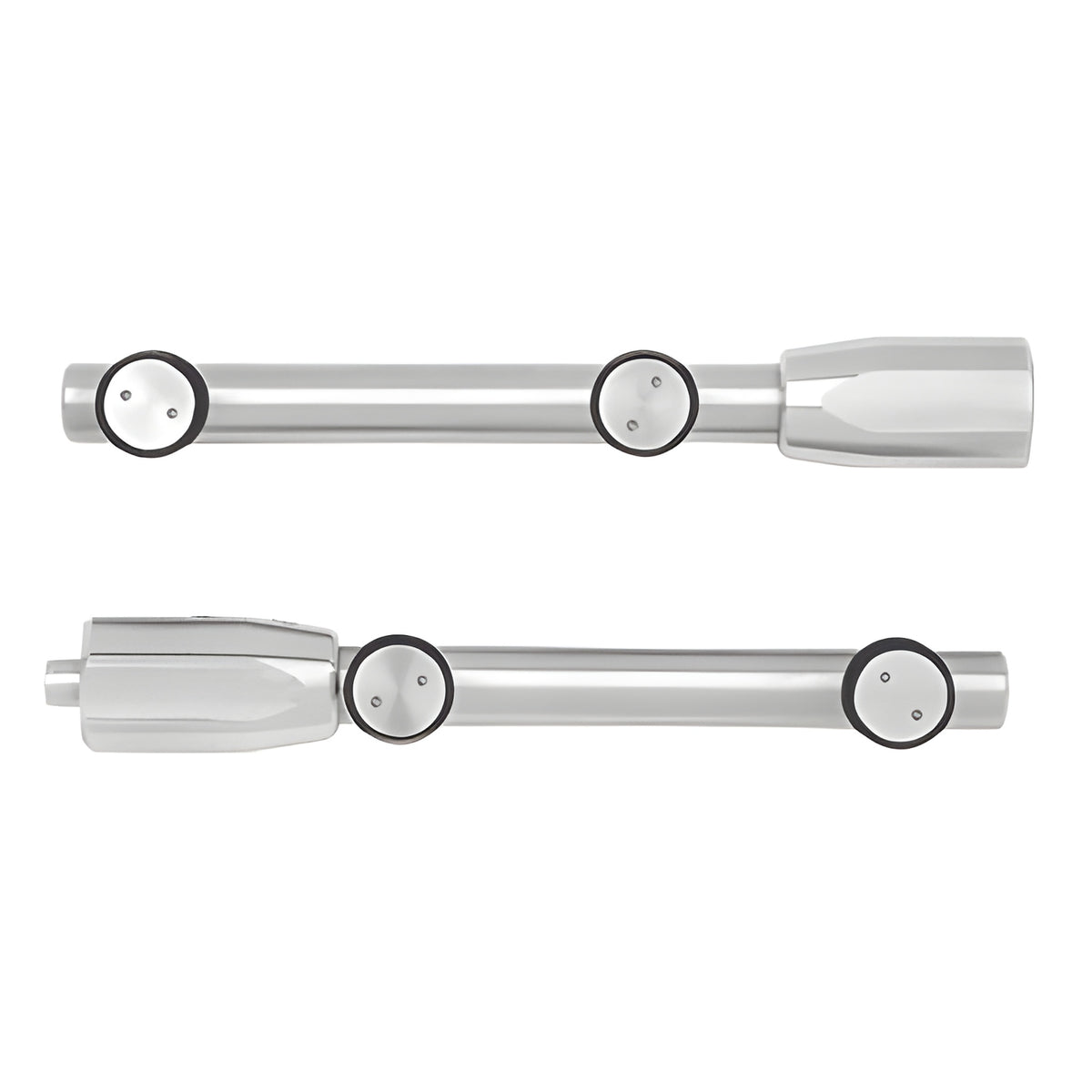 CRL Brushed Stainless Laguna Series Standard Top and Bottom Pivot Rod Set