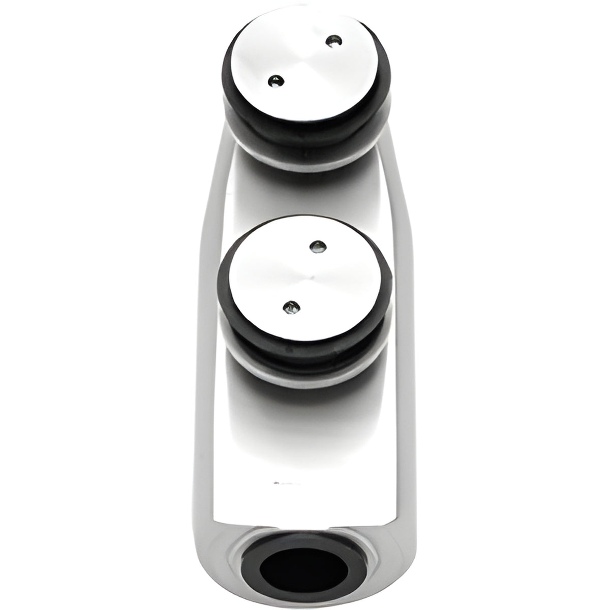 CRL Brushed Stainless Laguna Series Transom Mounted Free-Swinging Top Pivot Fitting