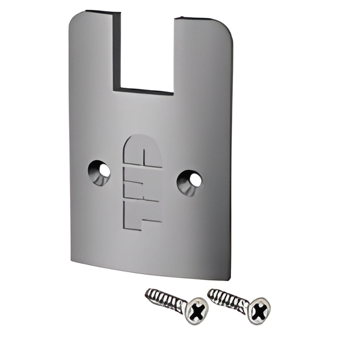 CRL Brushed Stainless Low Profile Sidelite Rail Cap with Screws