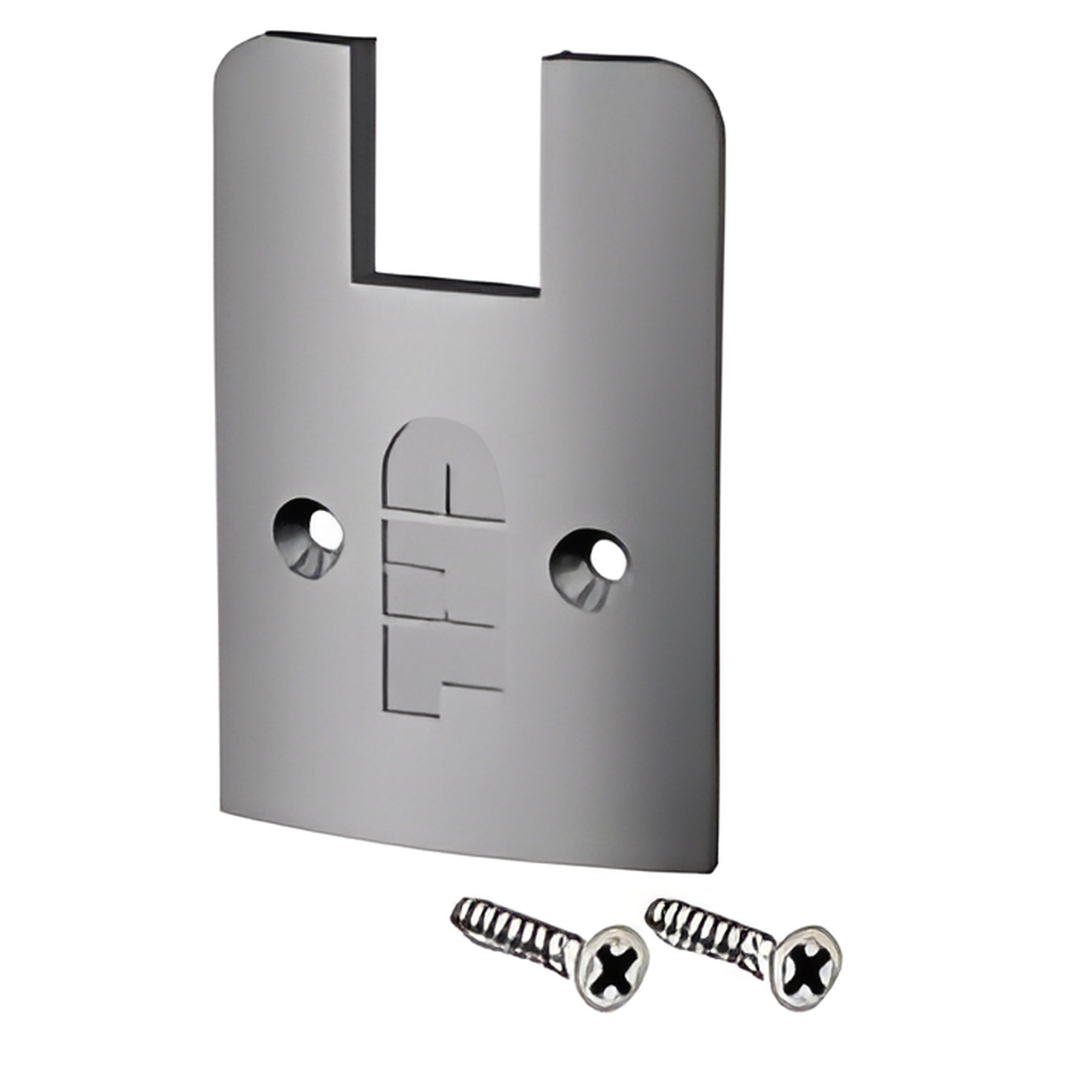 CRL Brushed Stainless Low Profile Sidelite Rail Cap with Screws