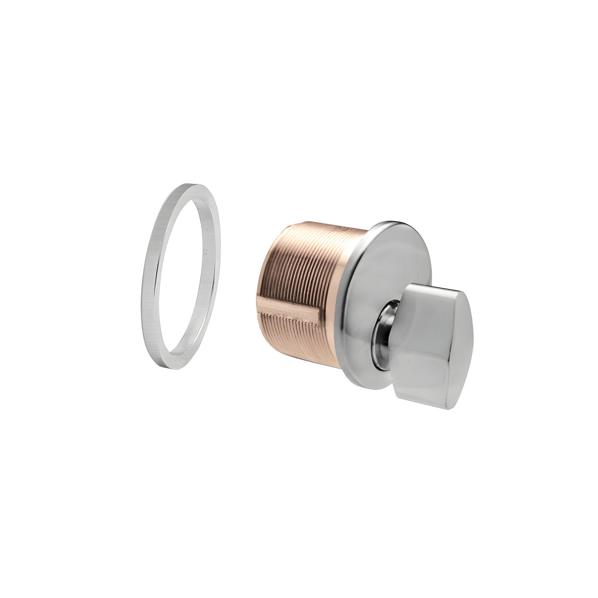 CRL Brushed Stainless Mortise Thumbturn Cylinder