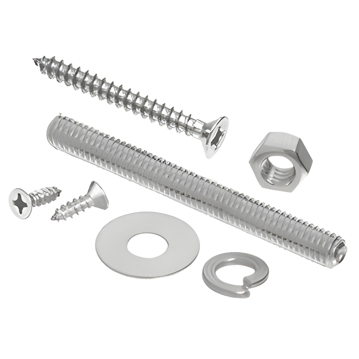 CRL Brushed Stainless Replacement Screw Packs for Bar Mount Foot Railing Brackets