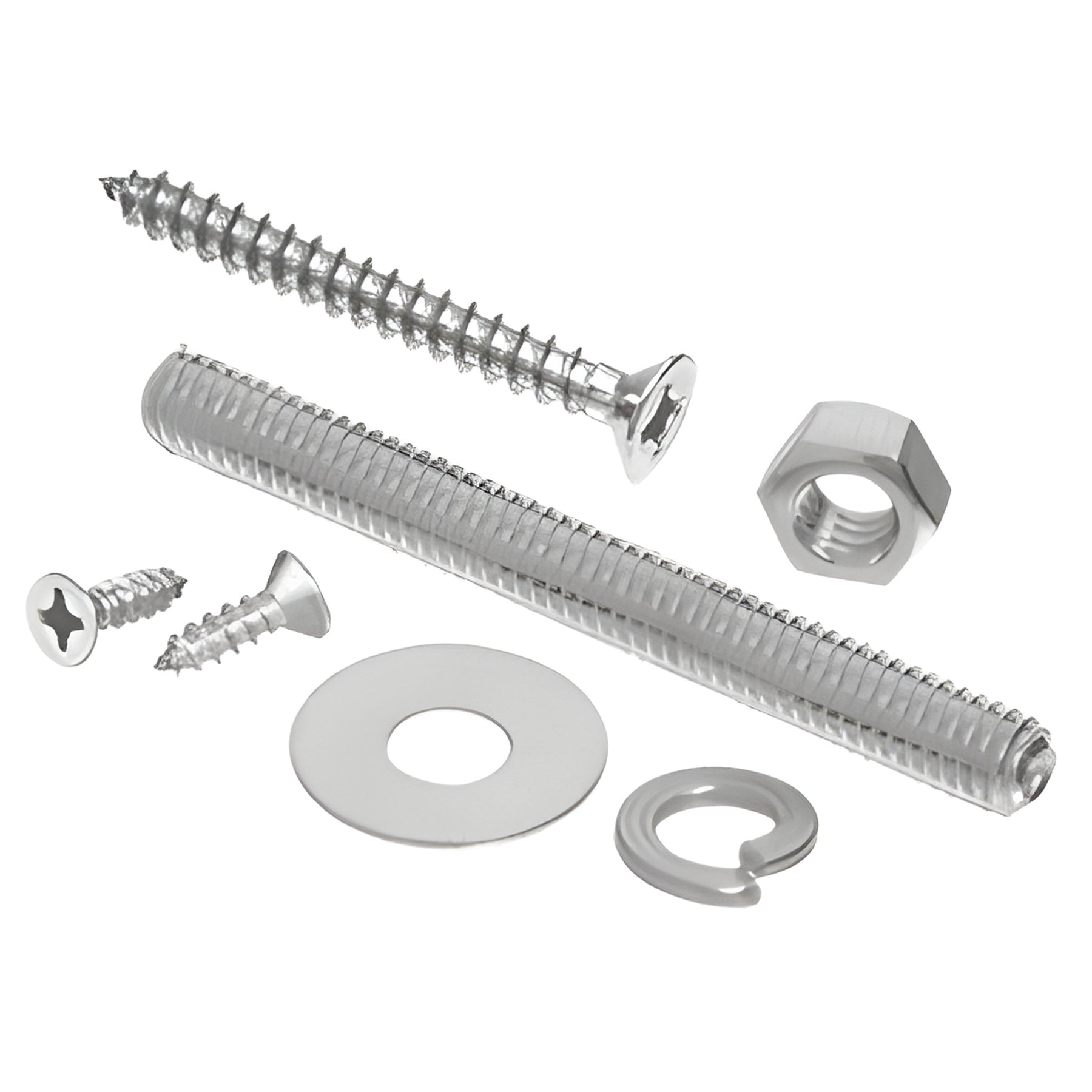CRL Brushed Stainless Replacement Screw Packs for Bar Mount Foot Railing Brackets