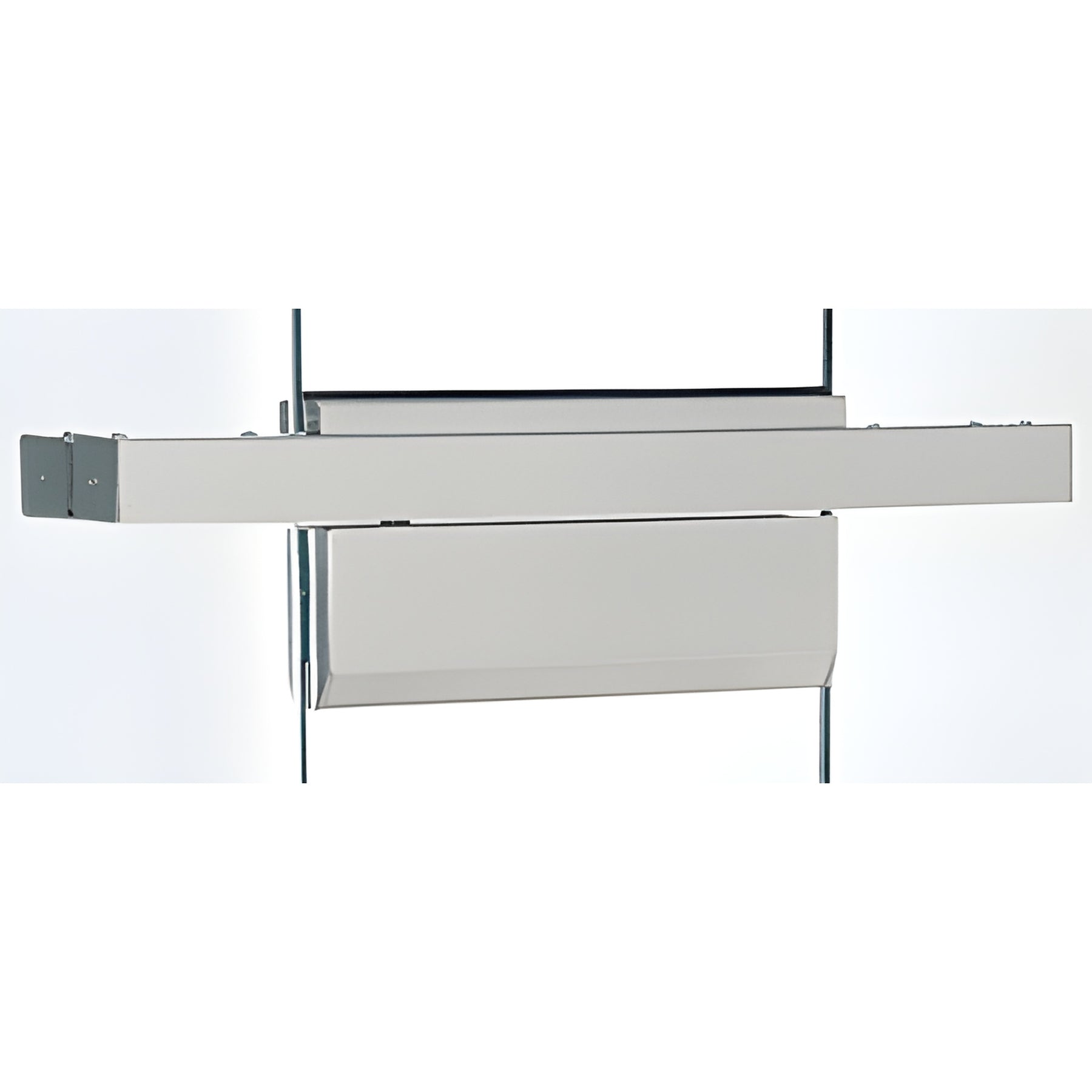 CRL Brushed Stainless Single Floating Header for Overhead Concealed Door Closers for 36" Wide Opening