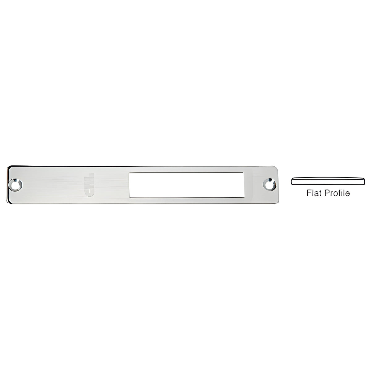 CRL Brushed Stainless Strike Faceplate for Use With DH410 and DT410 Series Center Locks