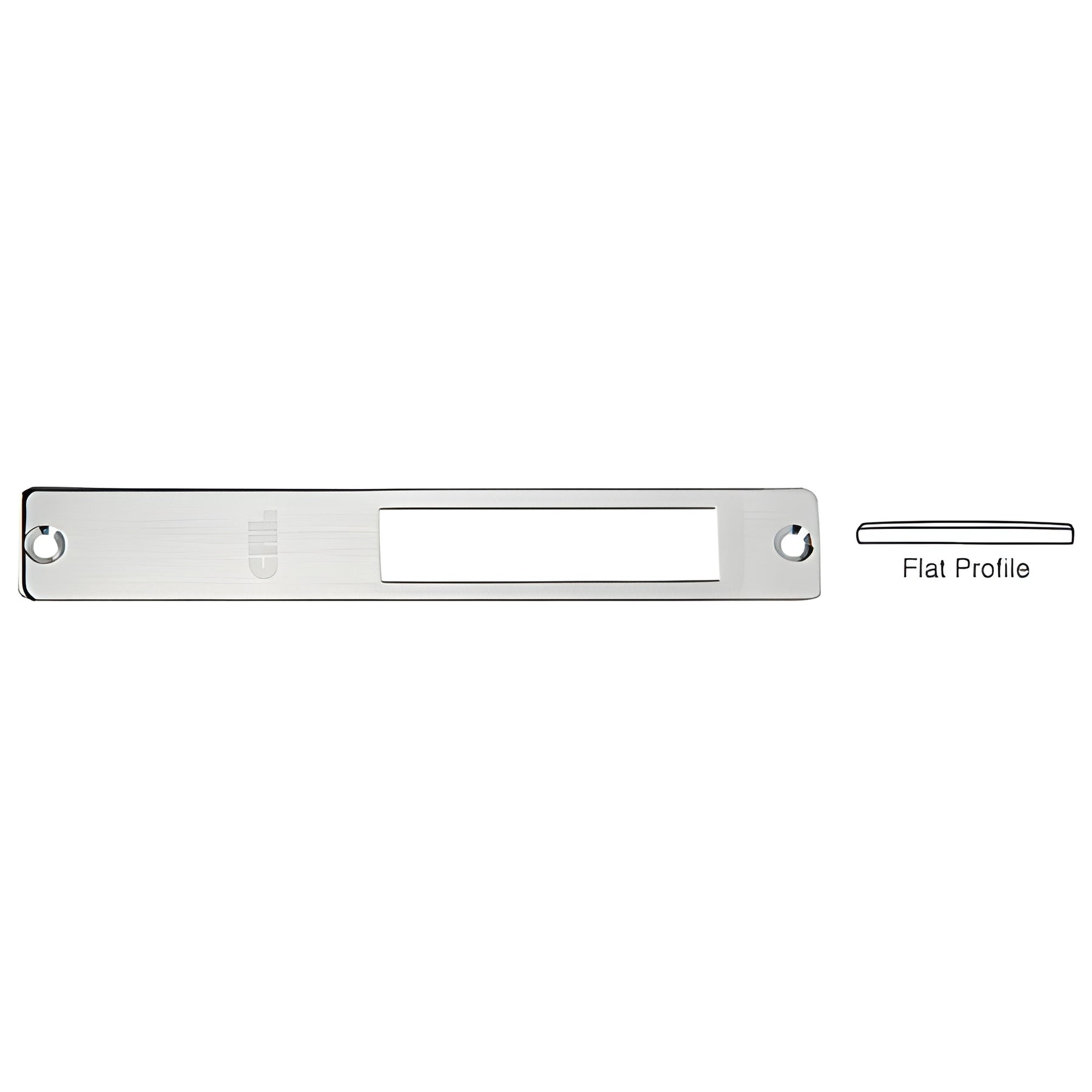 CRL Brushed Stainless Strike Faceplate for Use With DH410 and DT410 Series Center Locks