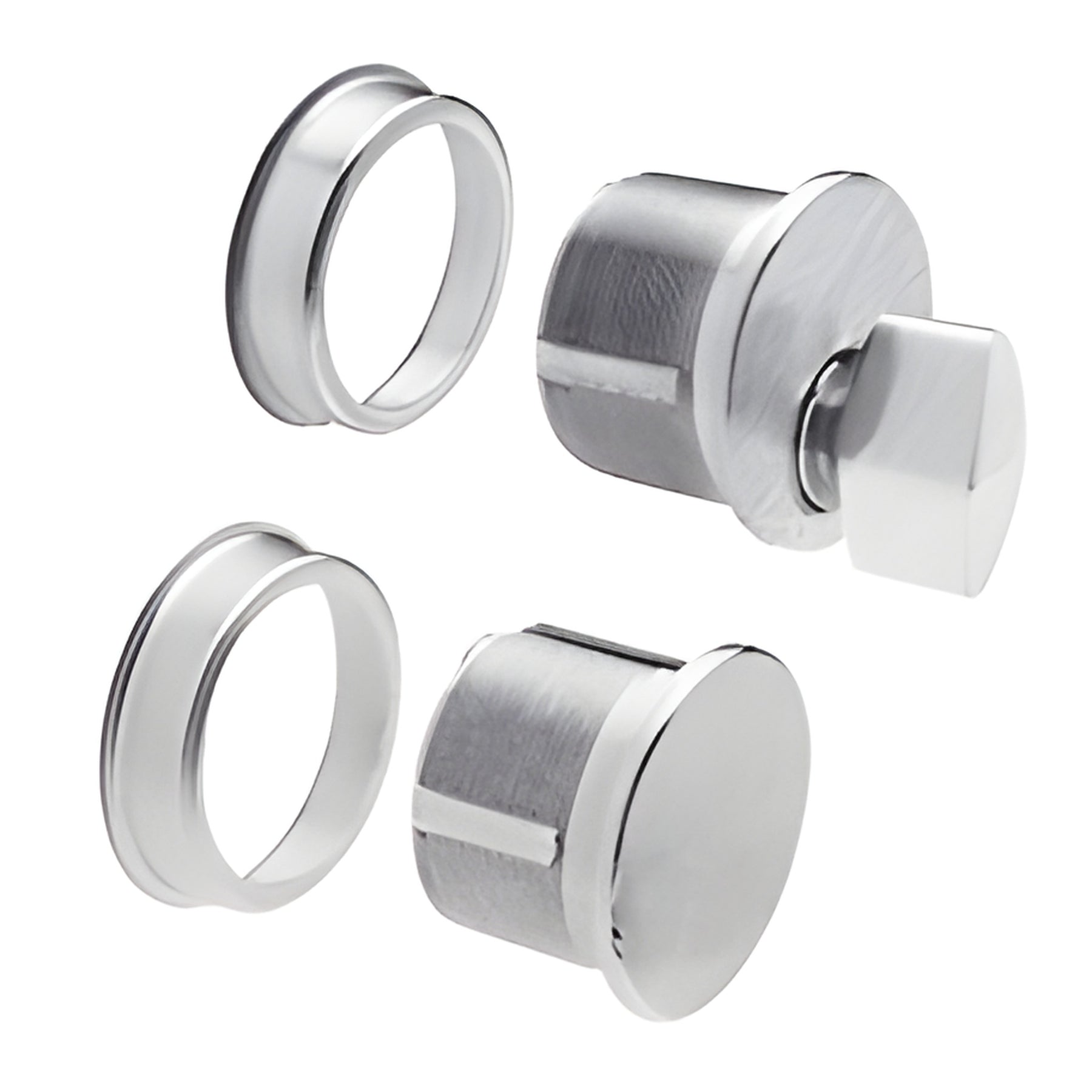 CRL Brushed Stainless Thumbturn and Dummy Combo