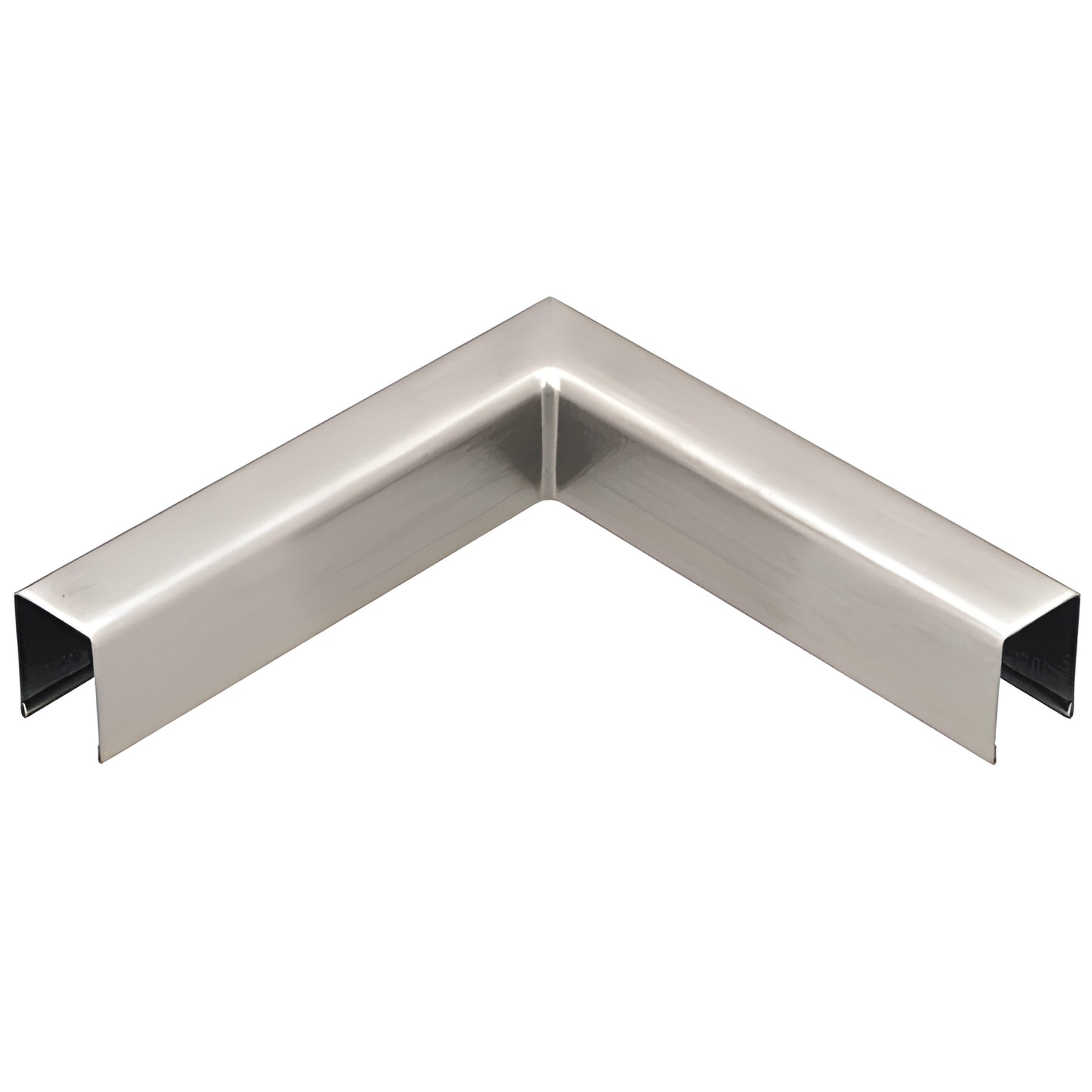 CRL Brushed Stainless U-Channel 90 Degree Horizontal Corner for 3/4" Glass Cap Railing