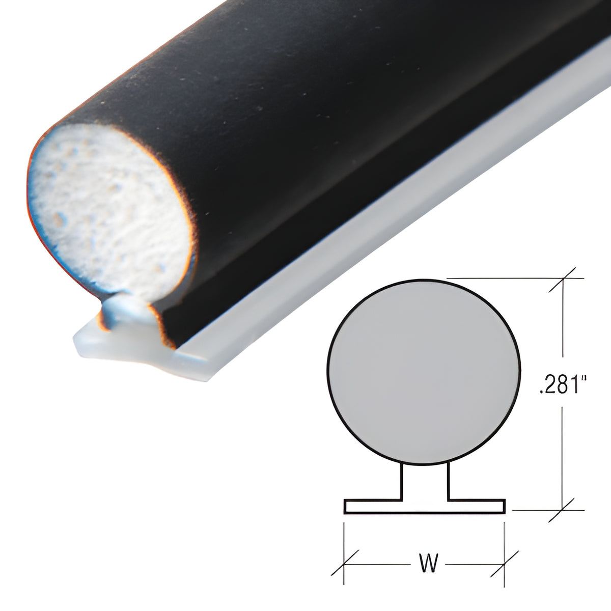 CRL Bulb Gasket .187" Back Width - 300'