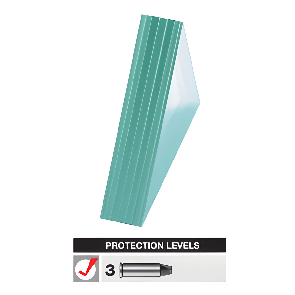 CRL Bullet Resistant Glass Clad Polycarbonate (Protection Levels 1-8)