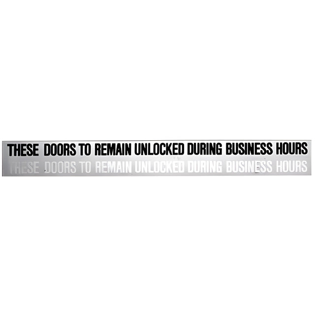 CRL Business Door Header Sign for Double Doors