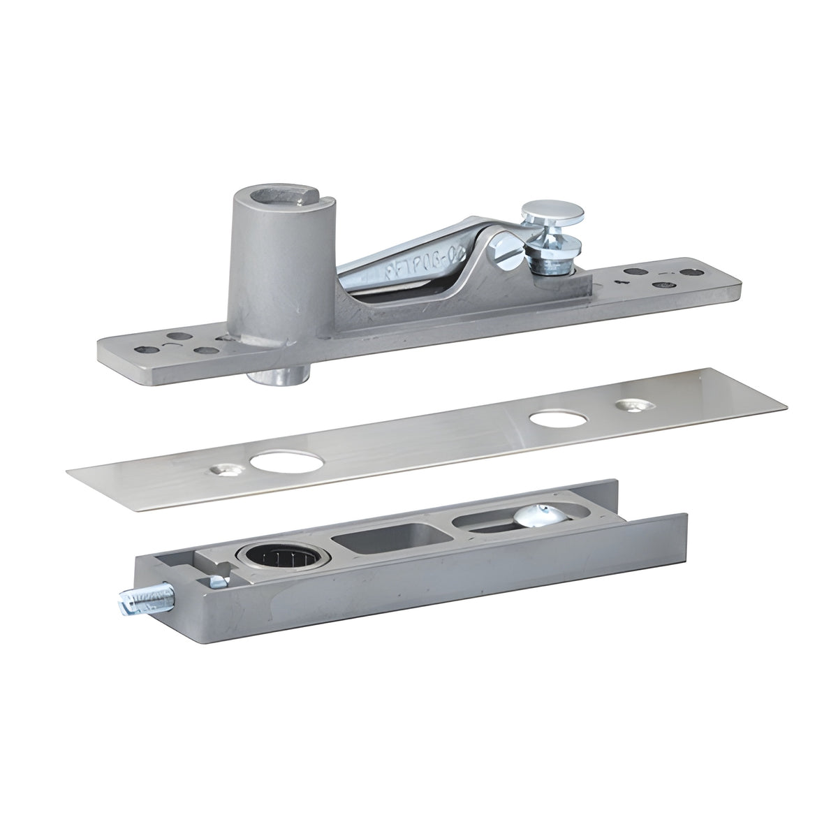 CRL Center-Hung Top Pivot Set with Brushed Stainless Cover