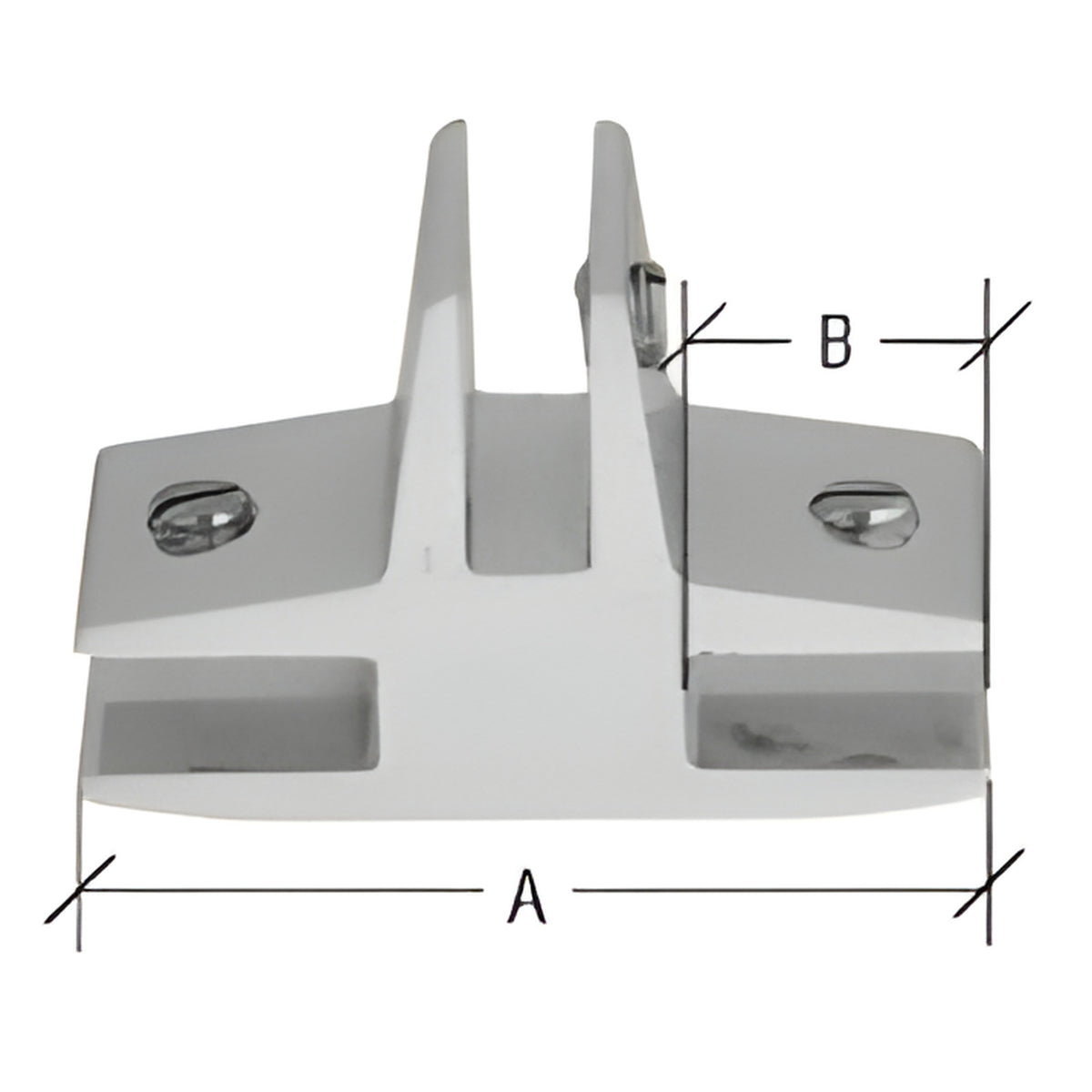 CRL Chrome 3-Way 90 Degree 'T' Standard Connector for 3/8" Glass