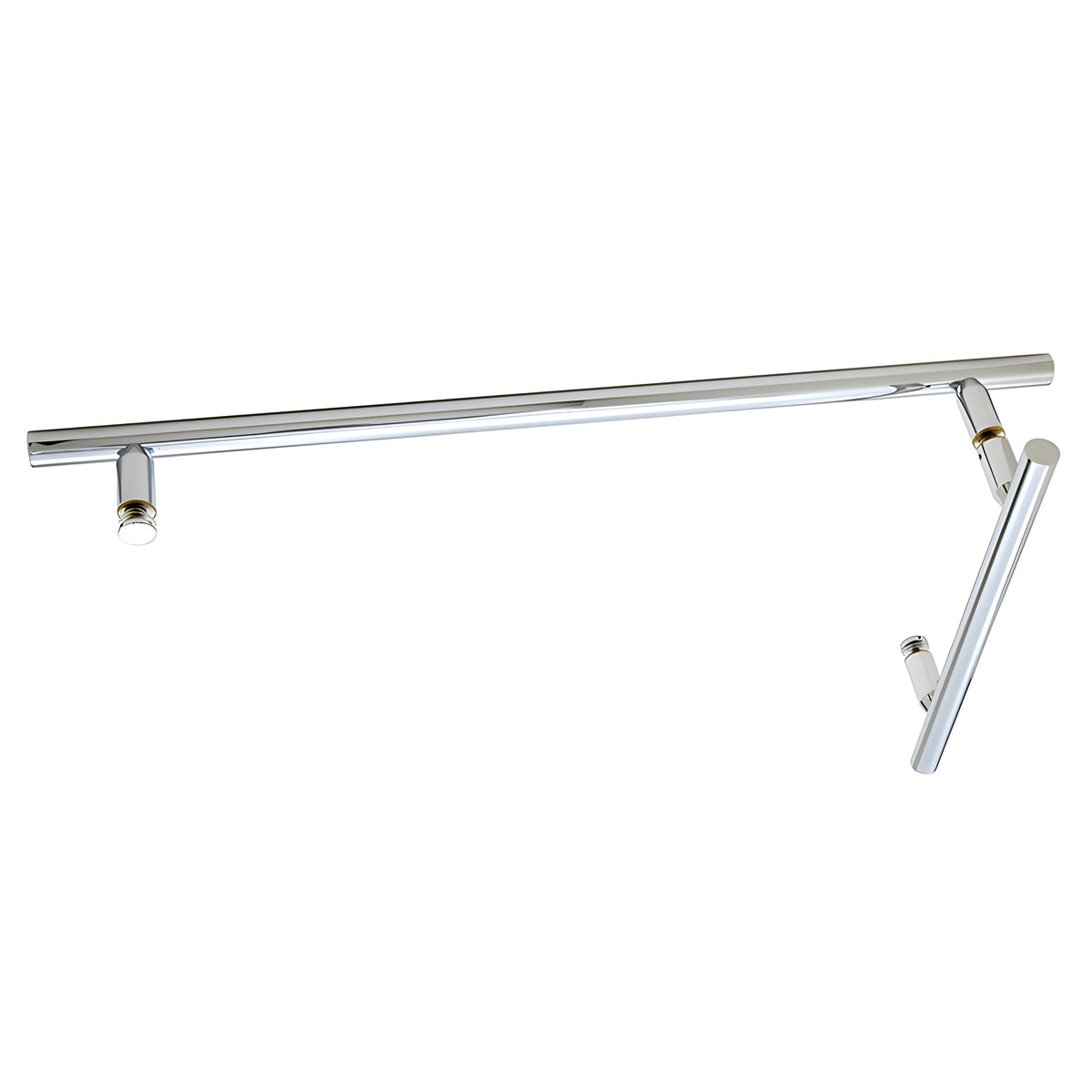 CRL Chrome 8" x 18" LTB Combo Ladder Style Pull and Towel Bar