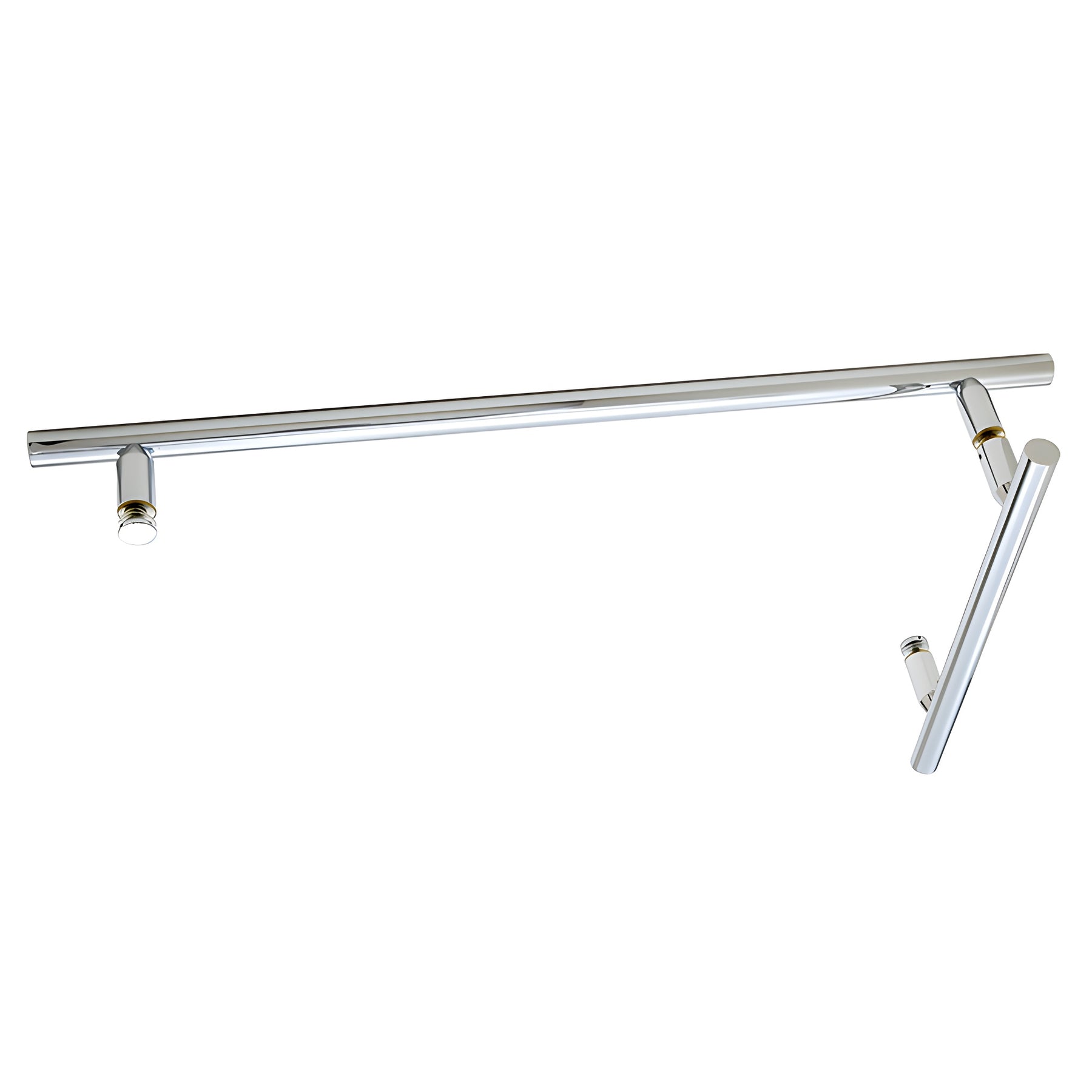 CRL Chrome 8" x 18" LTB Combo Ladder Style Pull and Towel Bar