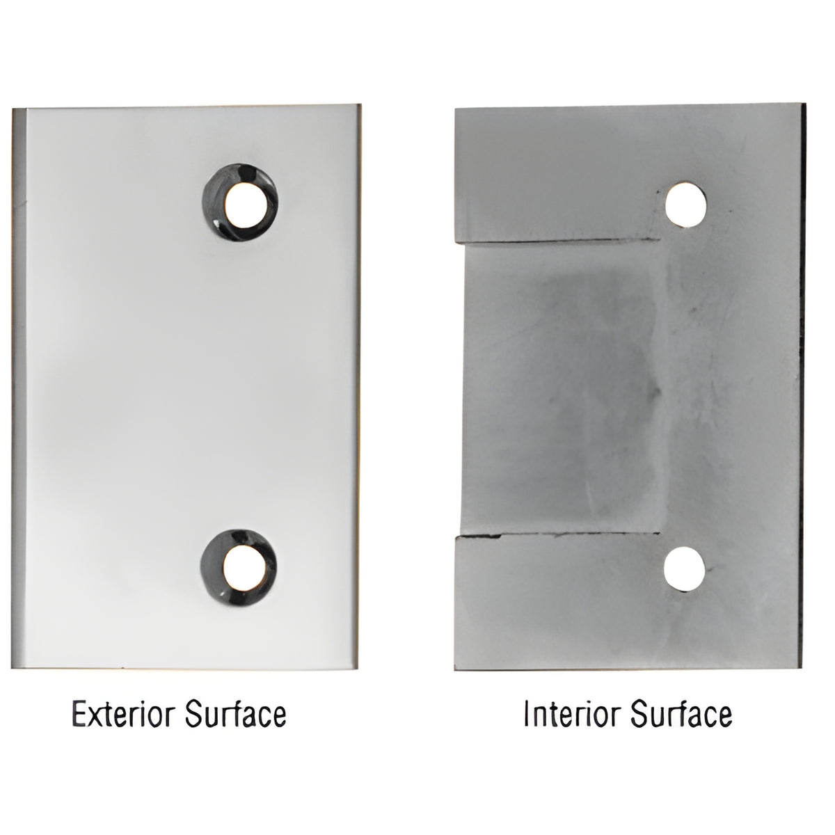 CRL Chrome Geneva Series Hinge Watertight Cover Plate