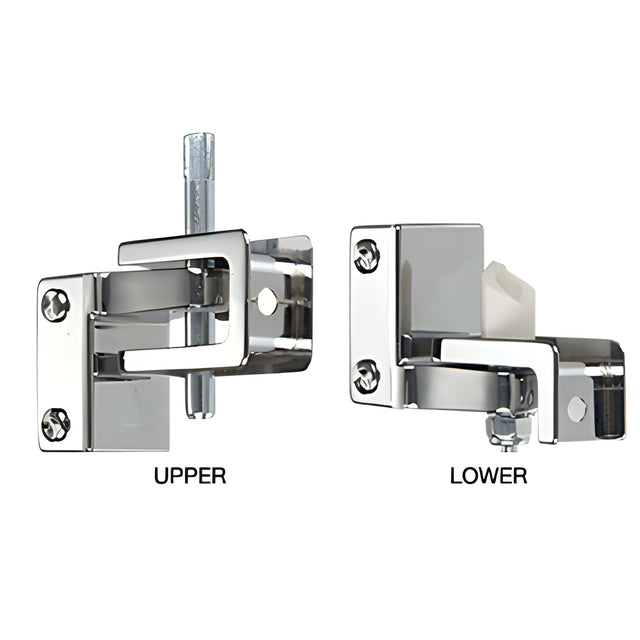 CRL Chrome Gravity Hinge Assembly for Restroom Partitions