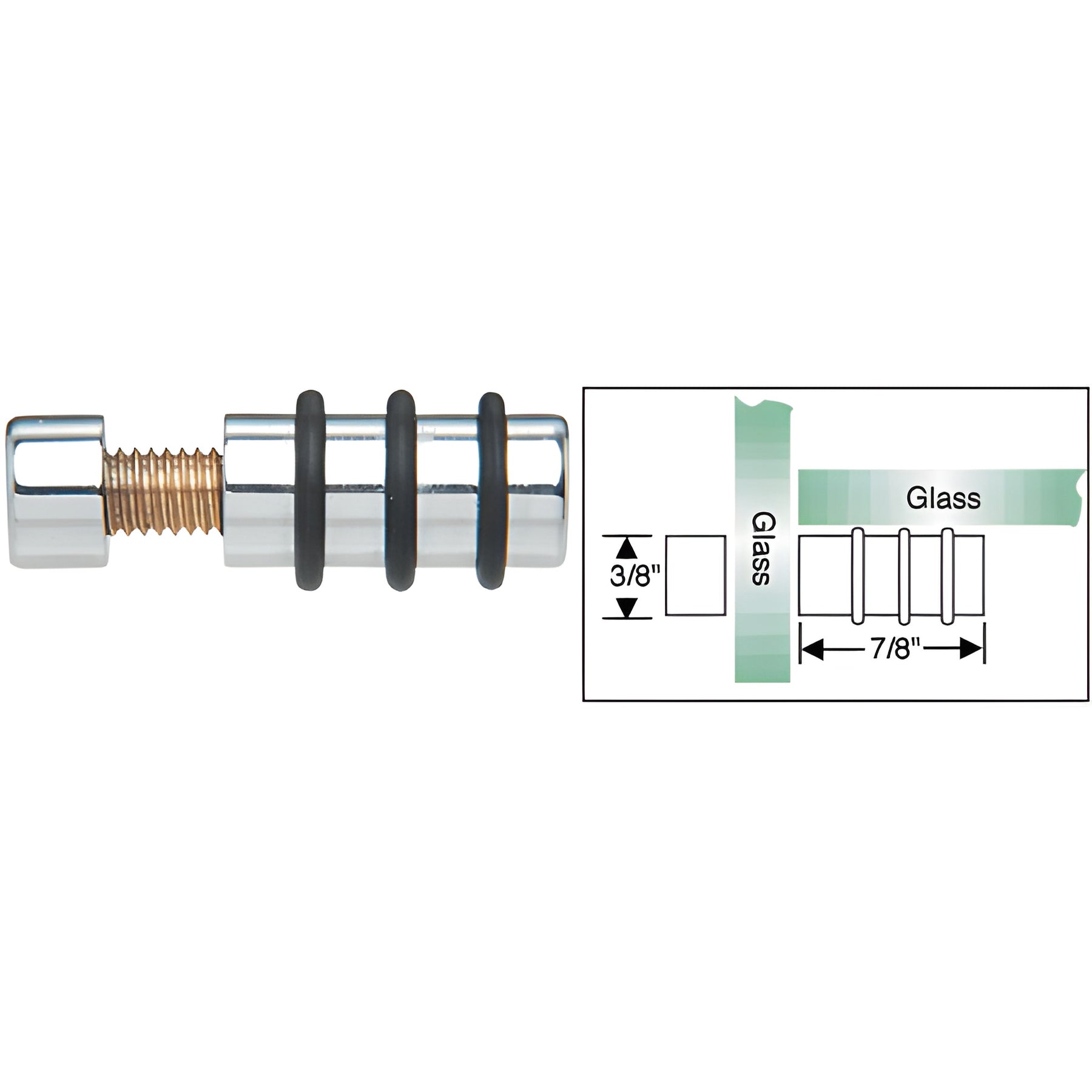CRL Chrome Single Glass Shelf Support