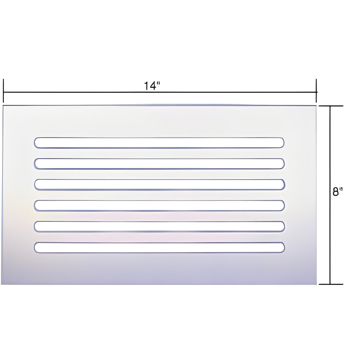CRL Clear Acrylic 14" x 8" Mirror Grille