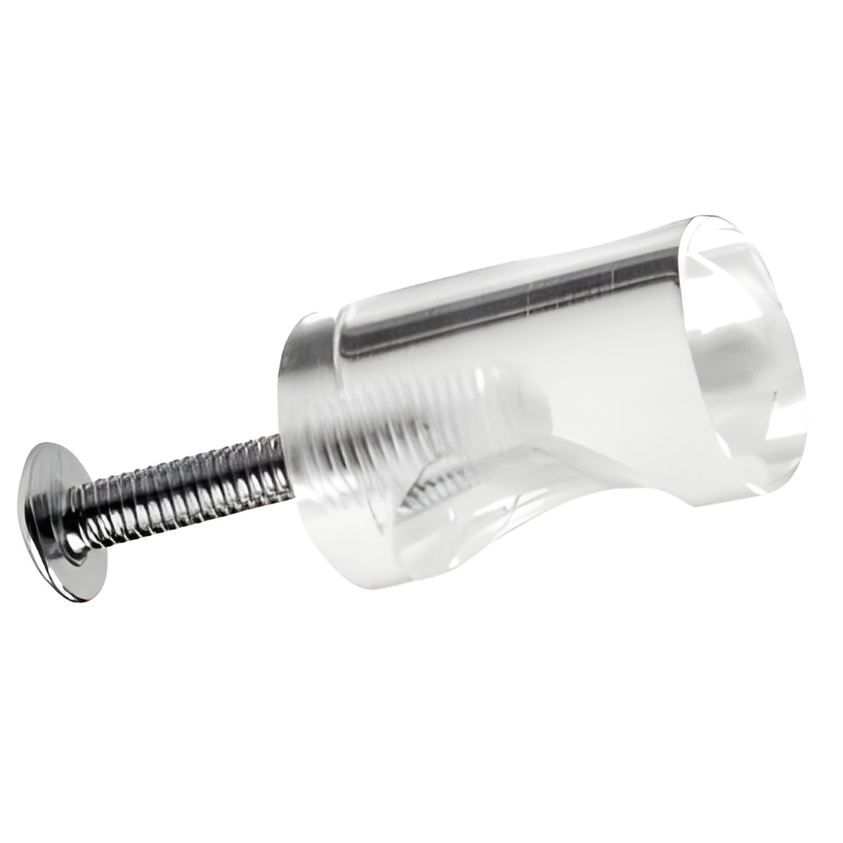 CRL Clear Acrylic Whistle Pull with Screw