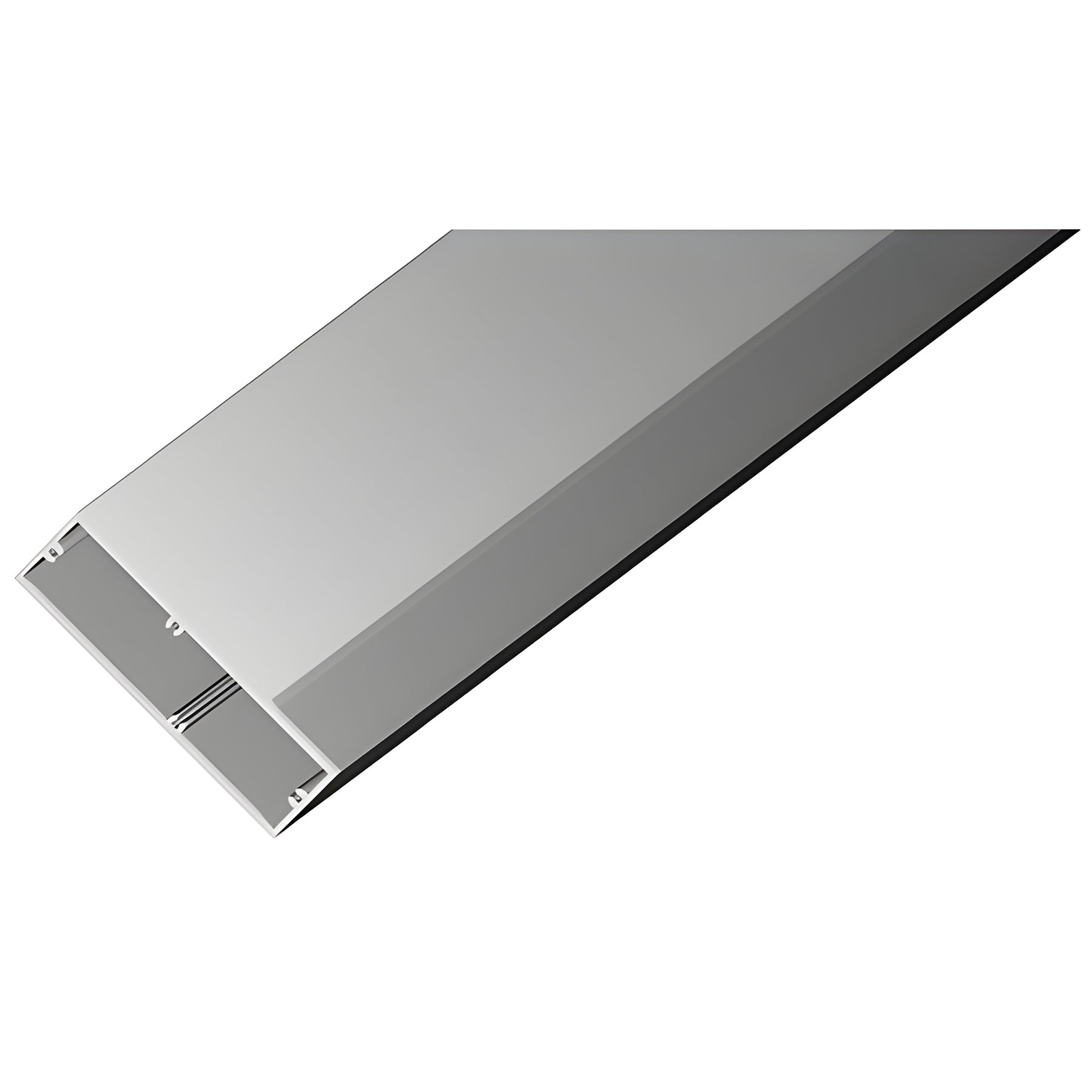 CRL Clear Anodized 2" x 12" Rectangular Tube - 240" Length