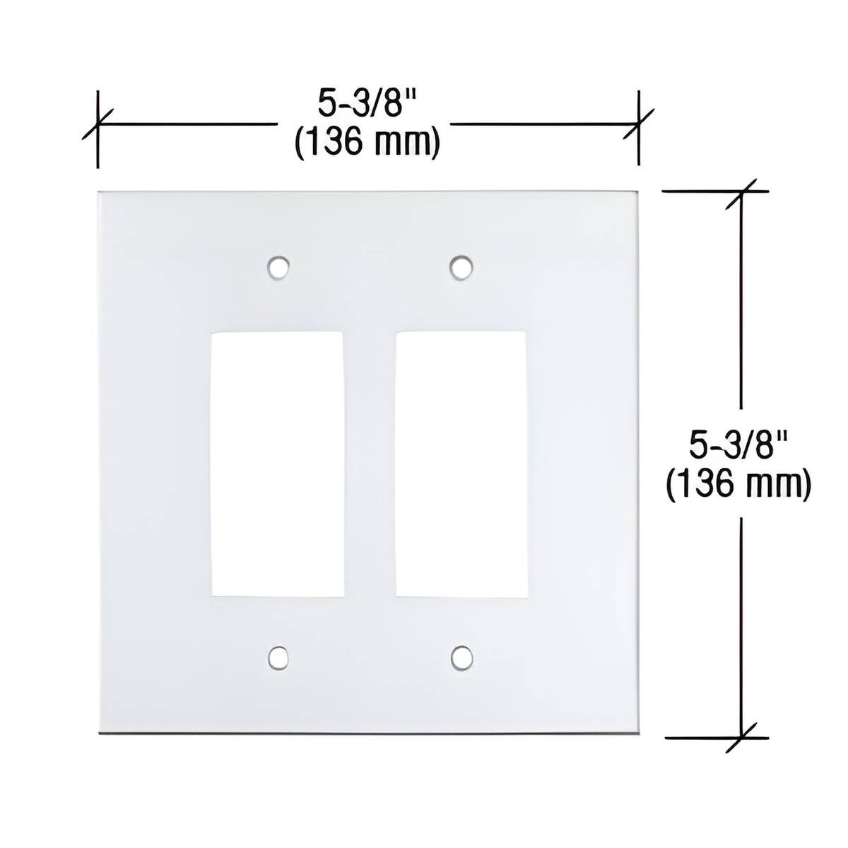 CRL Clear Double Designer Acrylic Mirror Plate