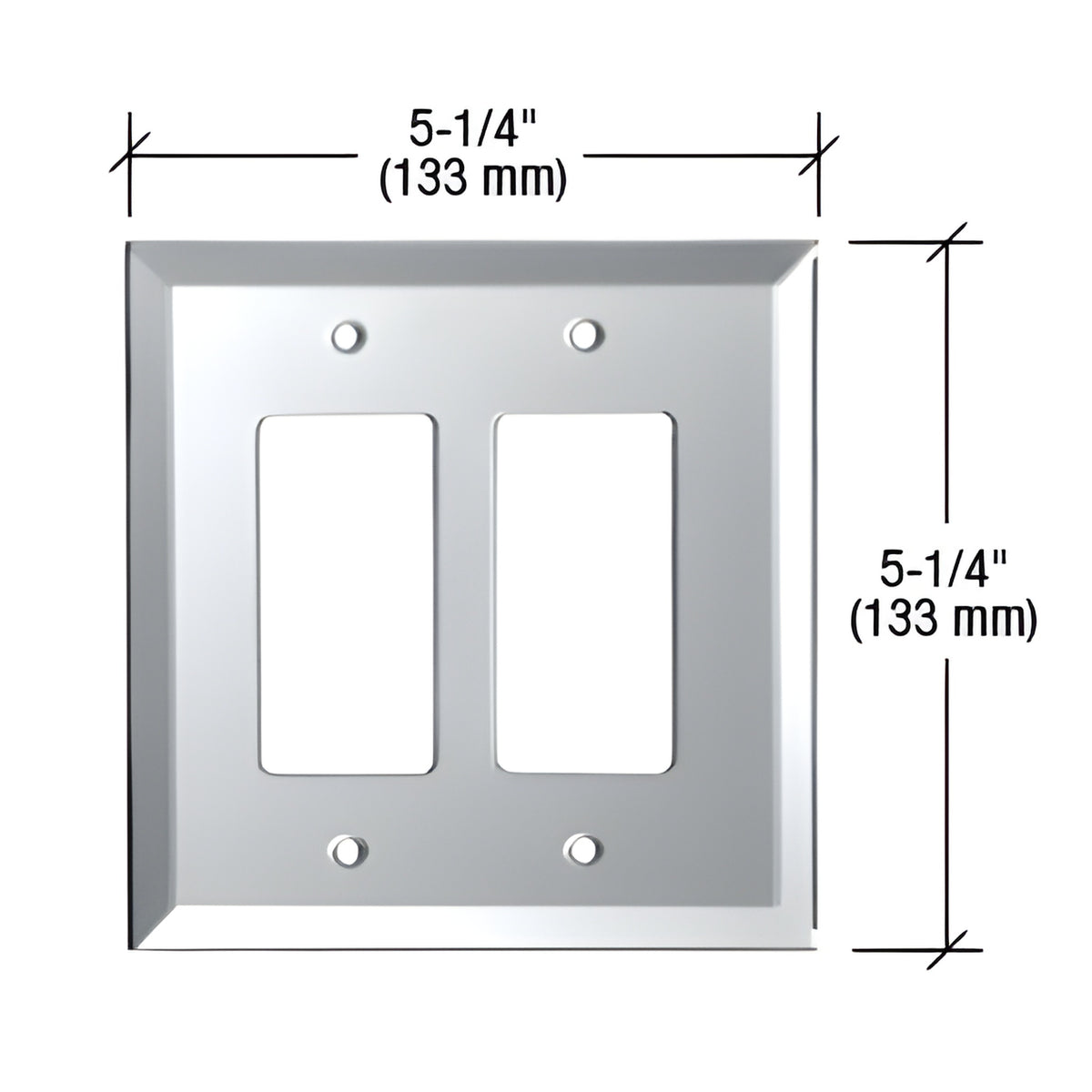 CRL Clear Double Designer Glass Mirror Plate