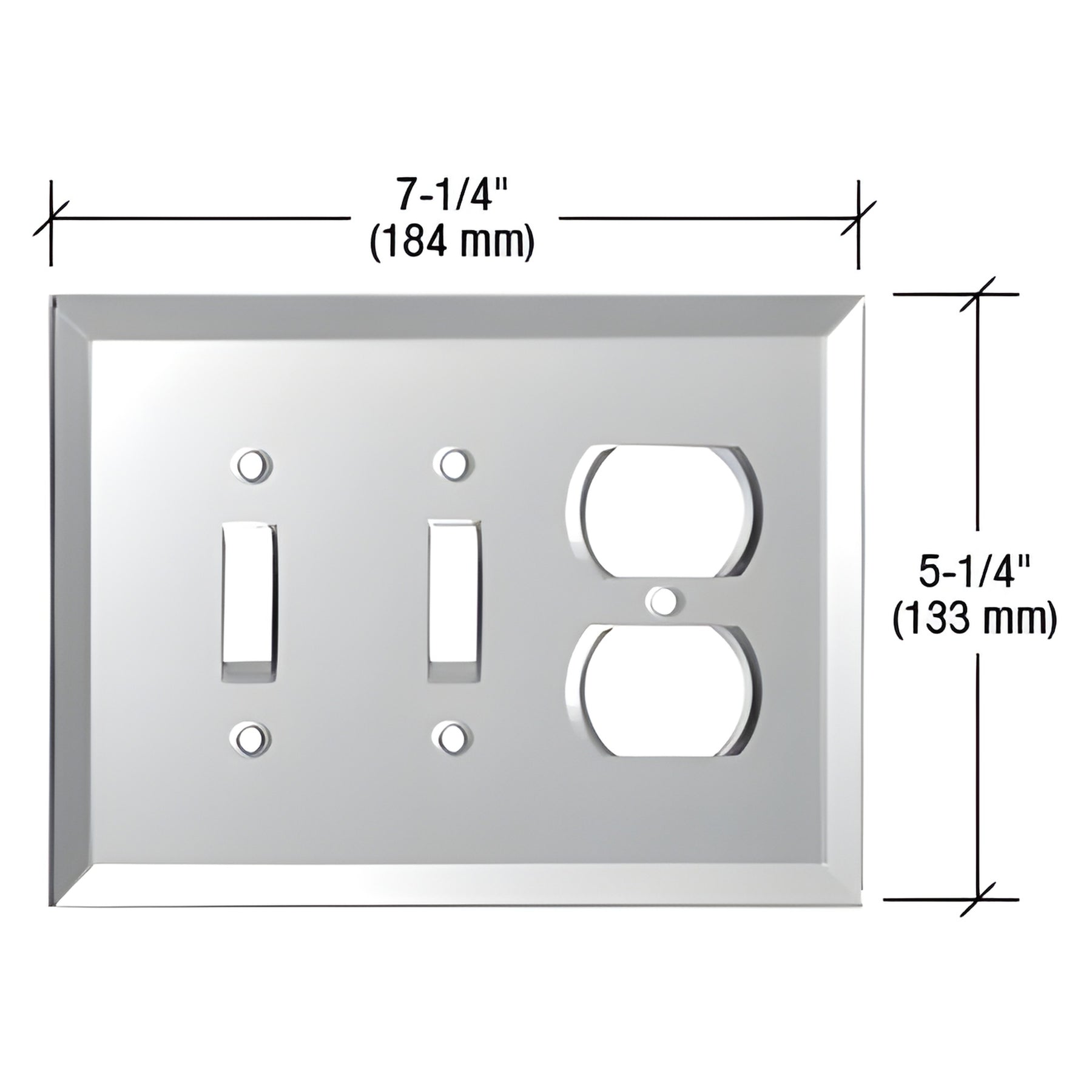CRL Clear Double Toggle Duplex Glass Mirror Plate