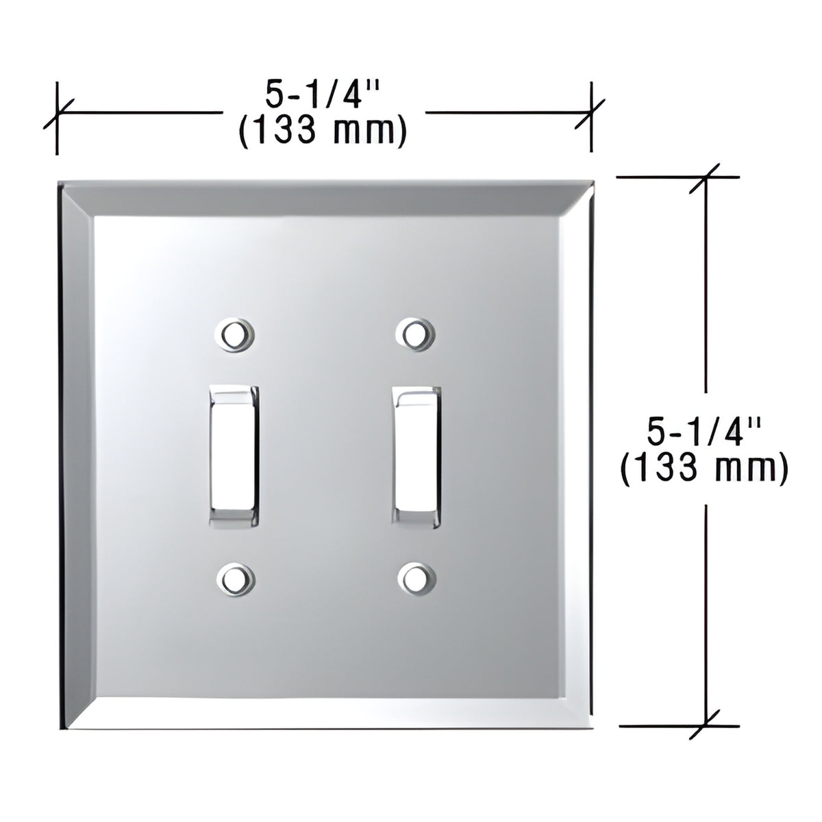 CRL Clear Double Toggle Glass Mirror Plate