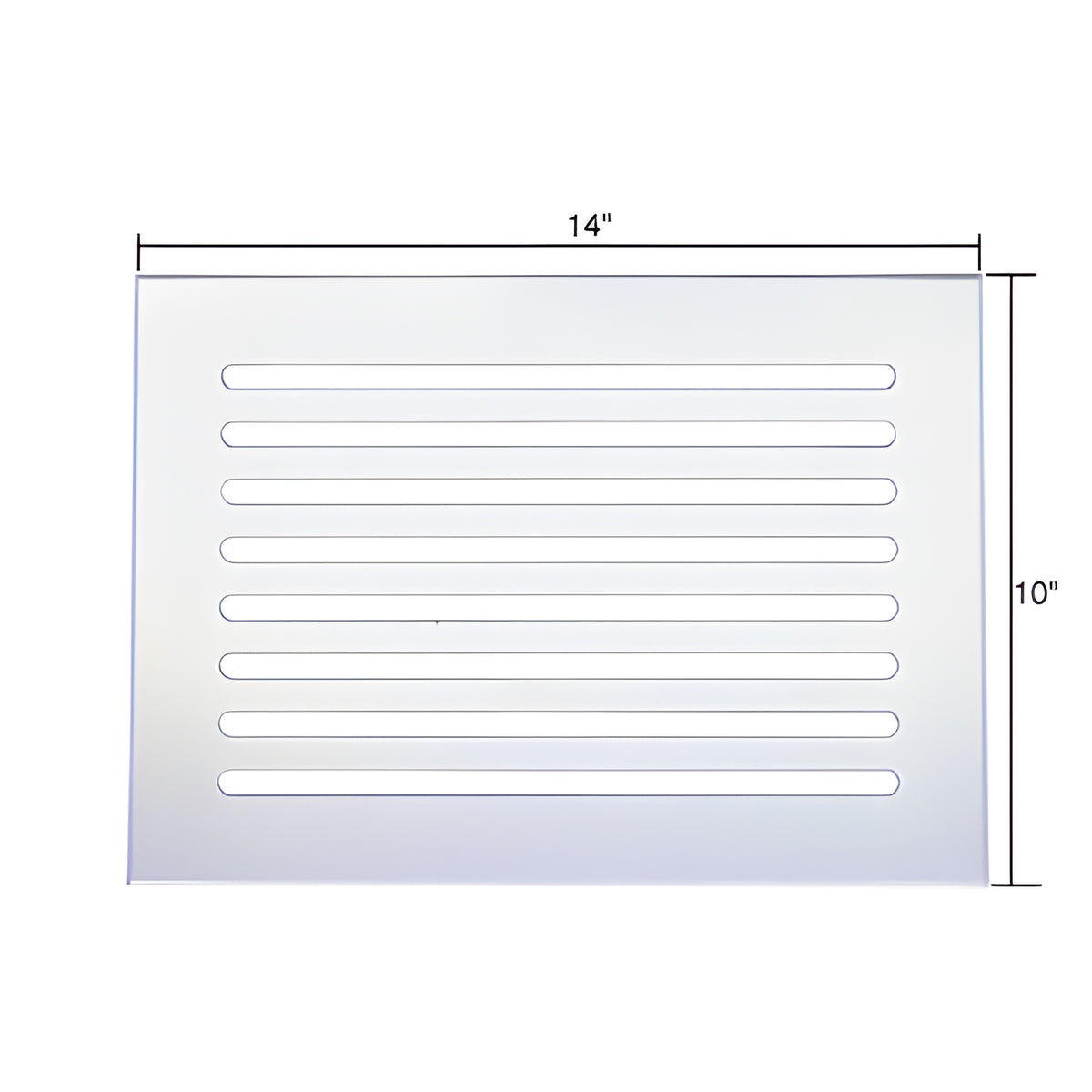 CRL Clear Flat Acrylic 14" x 10" Mirror Grille