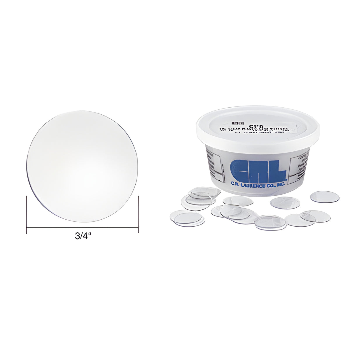 CRL Clear Plastic Desk Buttons