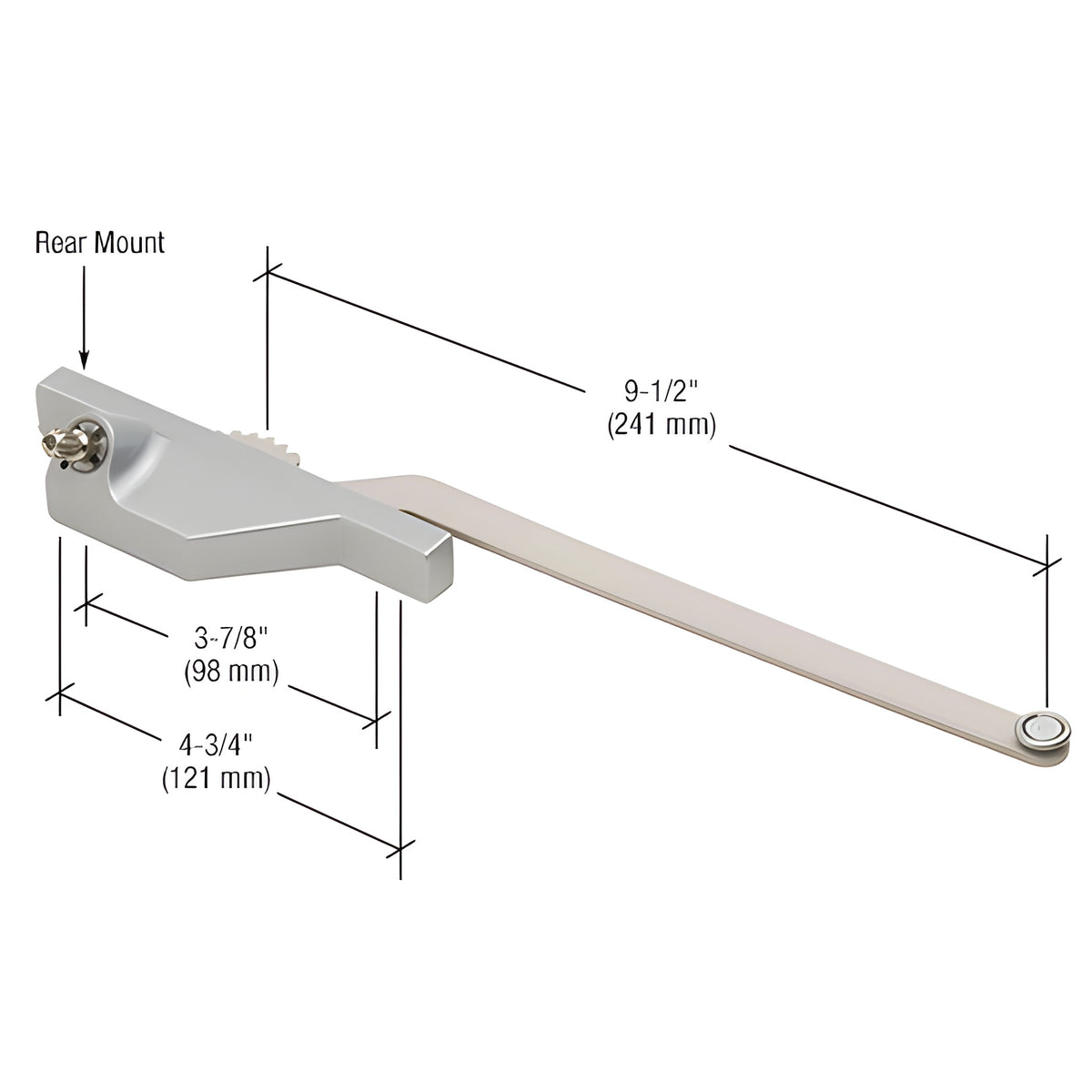 CRL Clear Right Hand Single Arm Roto Operator