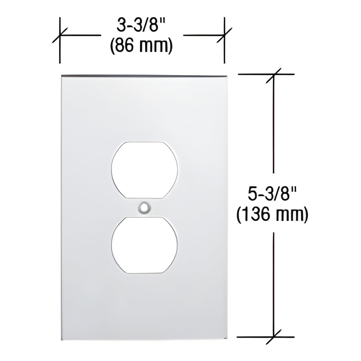 CRL Clear Single Duplex Plug Acrylic Mirror Plate