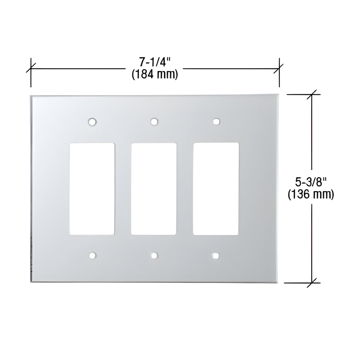 CRL Clear Triple Designer Acrylic Mirror Plate